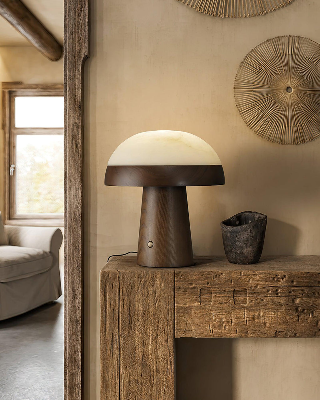 Lampe à poser moderne Hyde en Albâtre