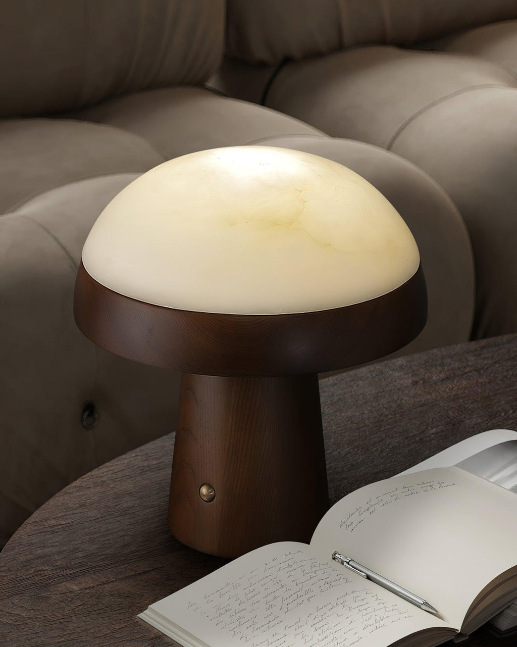 Lampe à poser moderne Hyde en Albâtre