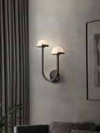 Applique murale moderne Jenni en Albâtre Noir