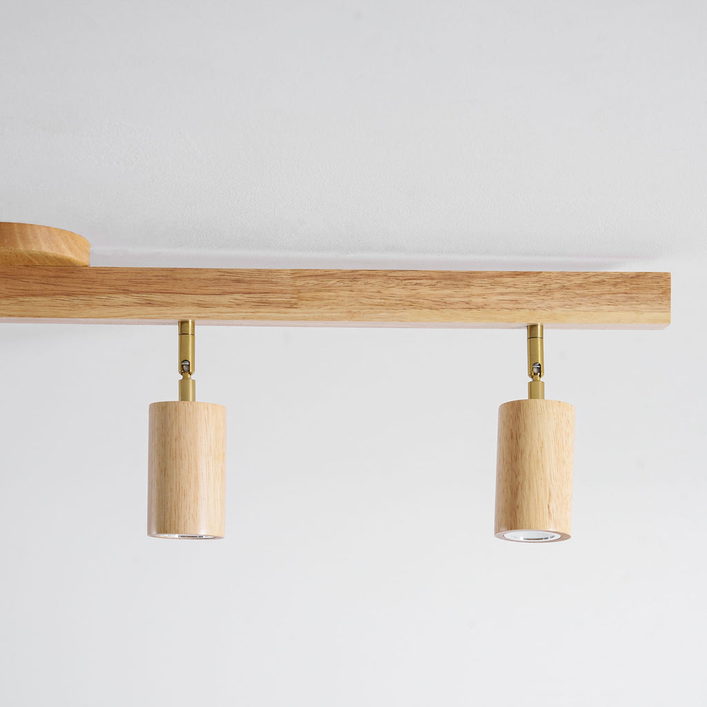 Plafonnier moderne Paddy en bois Noyer