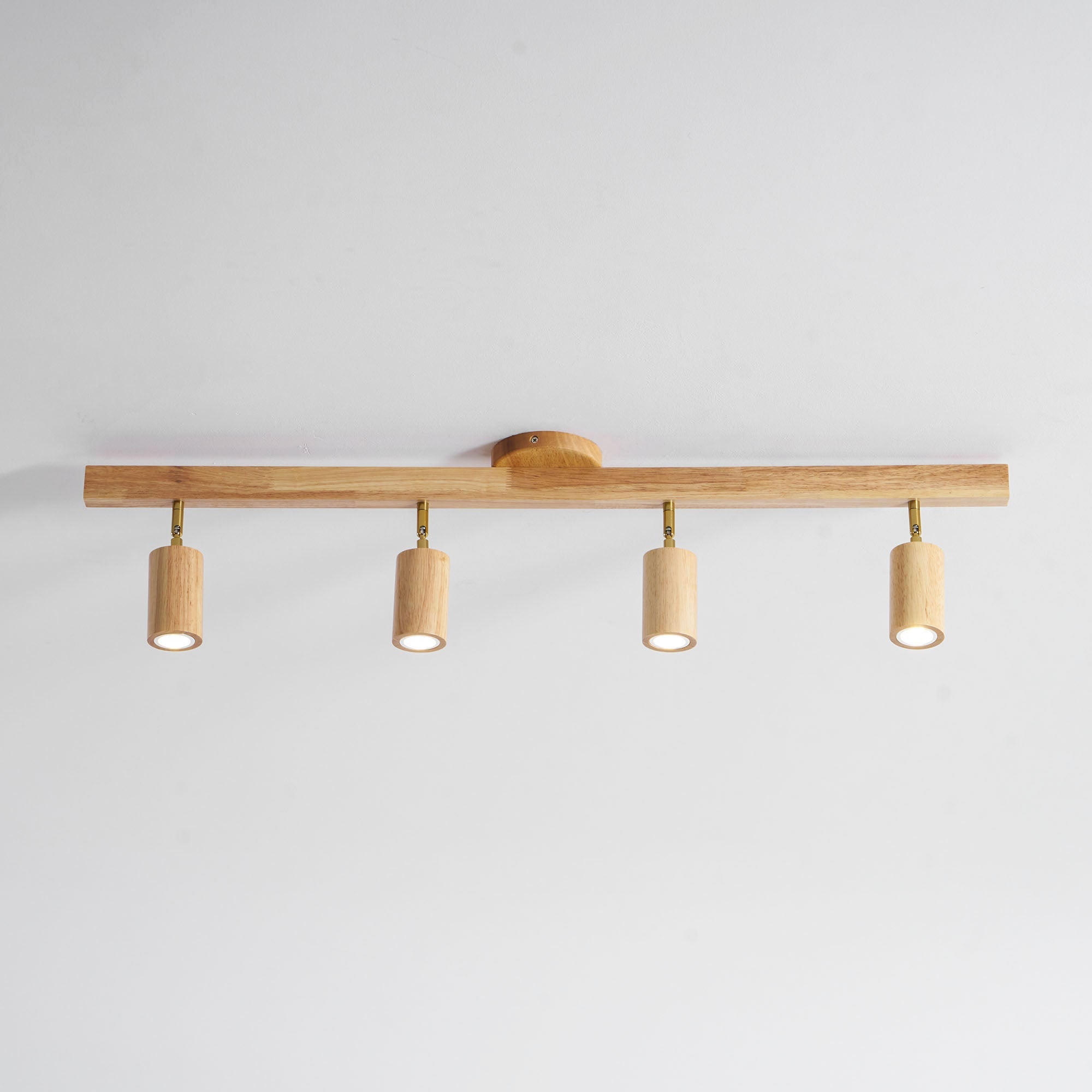 Plafonnier moderne Paddy en bois Noyer