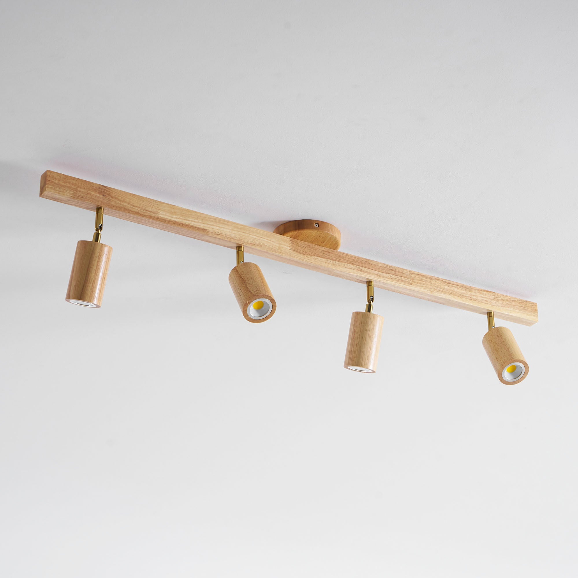 Plafonnier moderne Paddy en bois Noyer