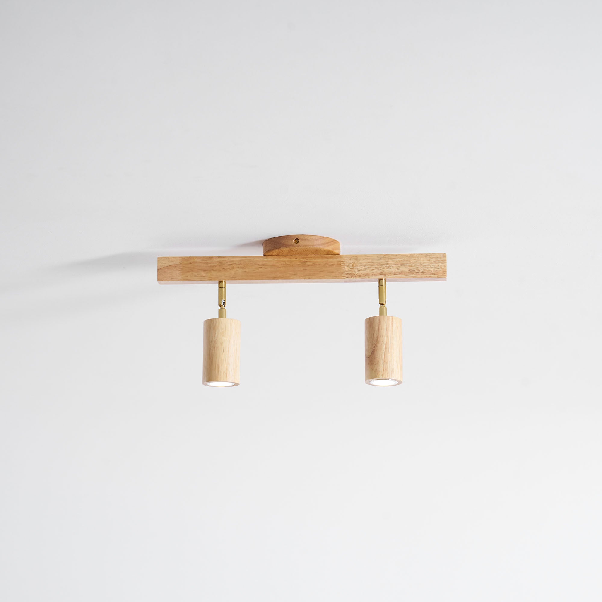 Plafonnier moderne Paddy en bois Noyer