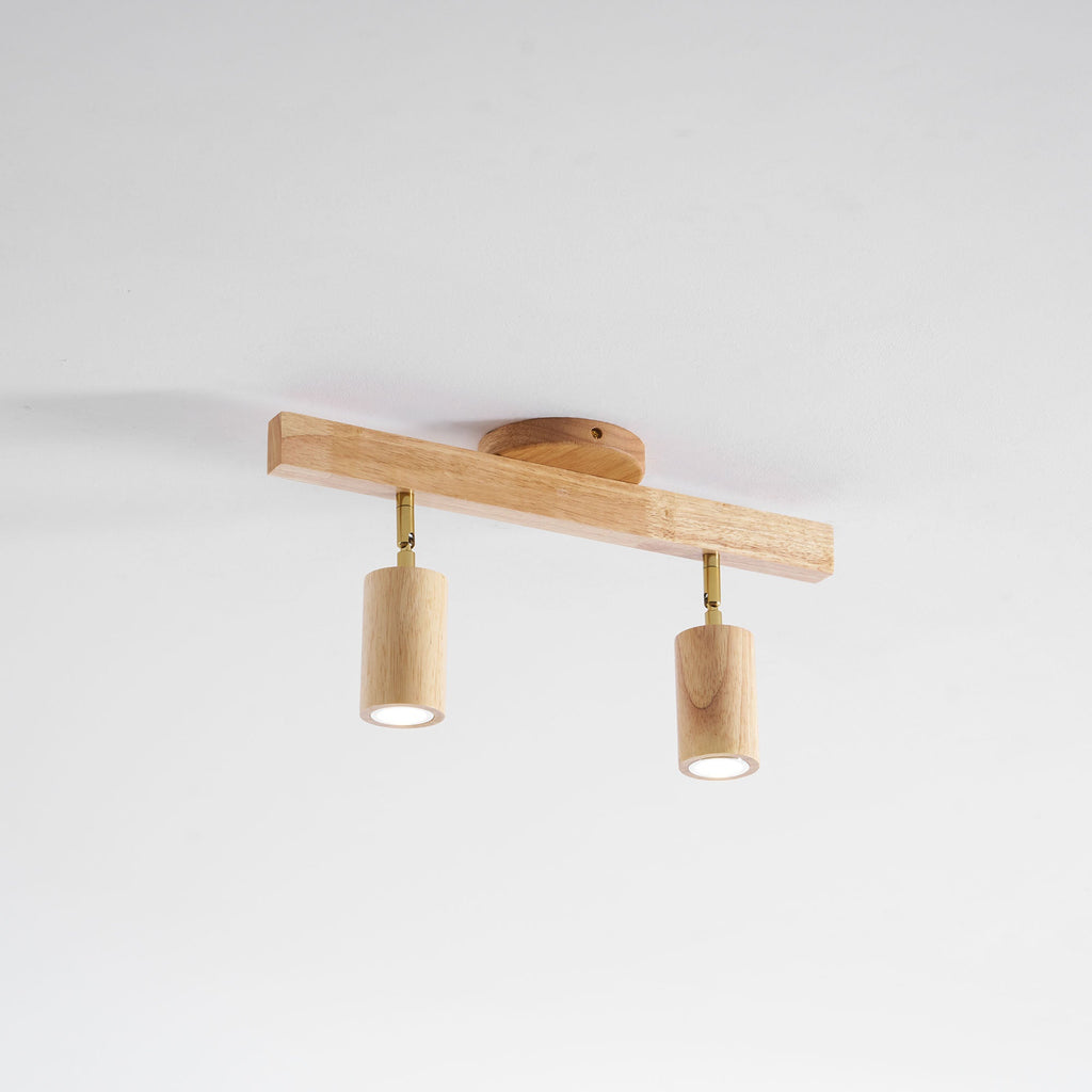 Plafonnier moderne Paddy en bois Noyer
