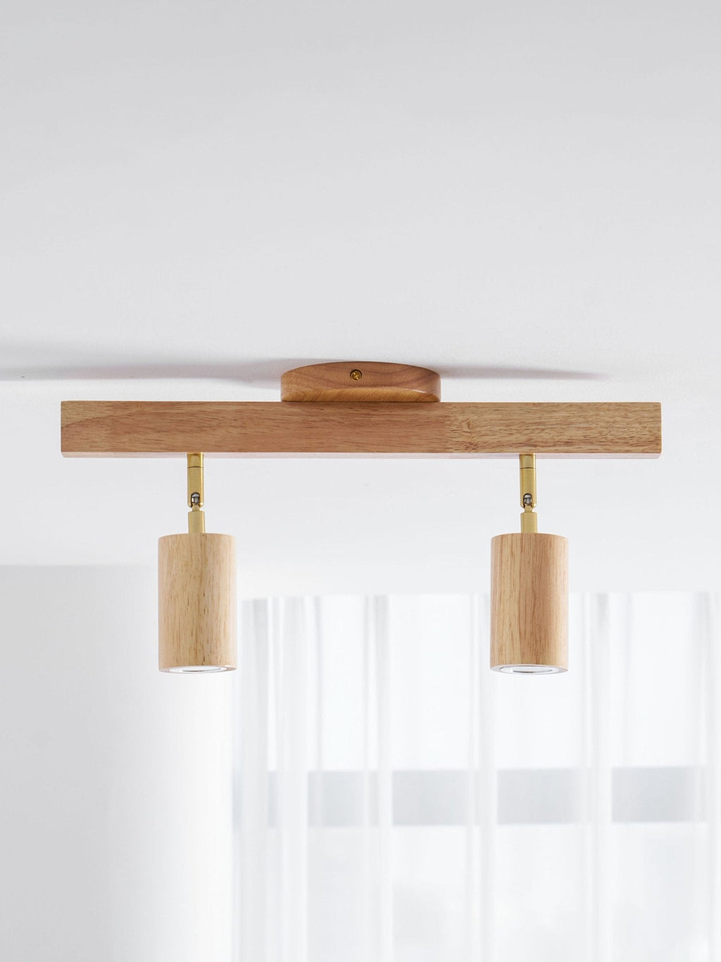 Plafonnier moderne Paddy en bois Noyer