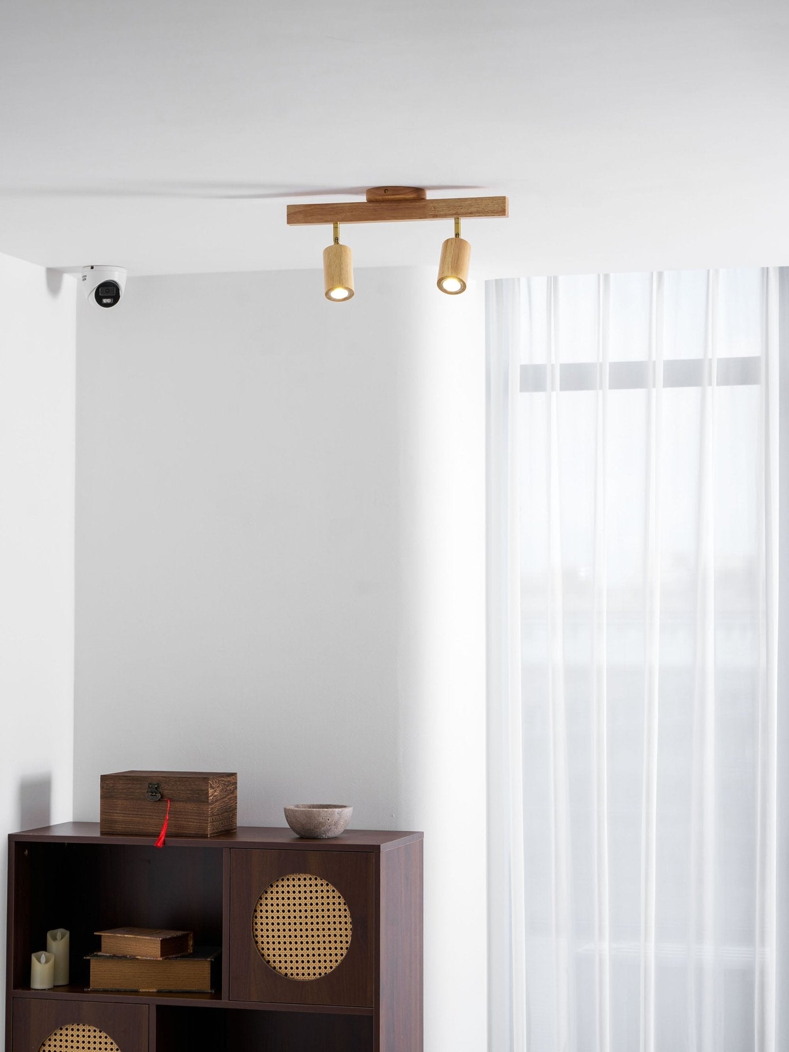 Plafonnier moderne Paddy en Bois