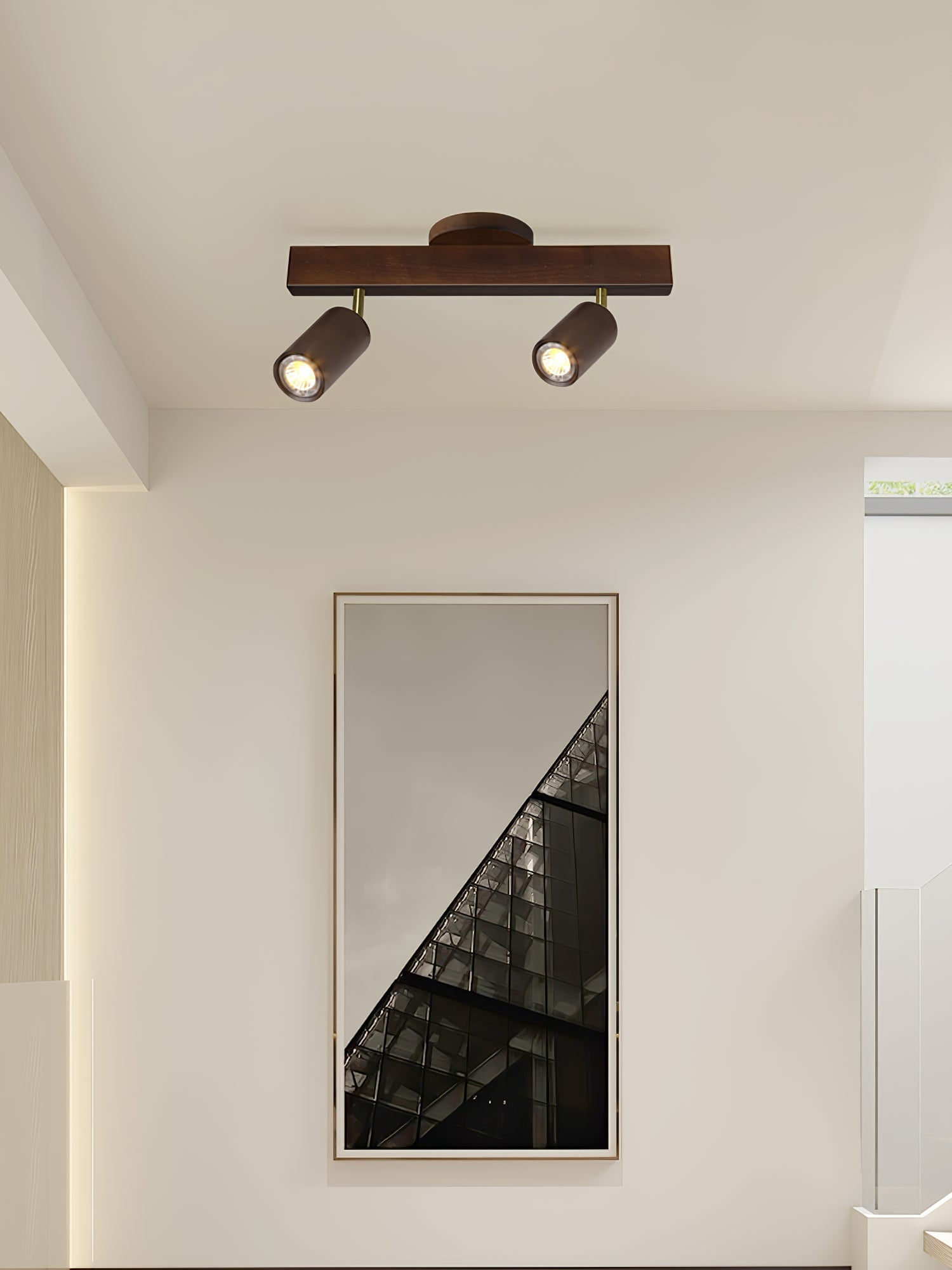 Plafonnier moderne Paddy en Bois