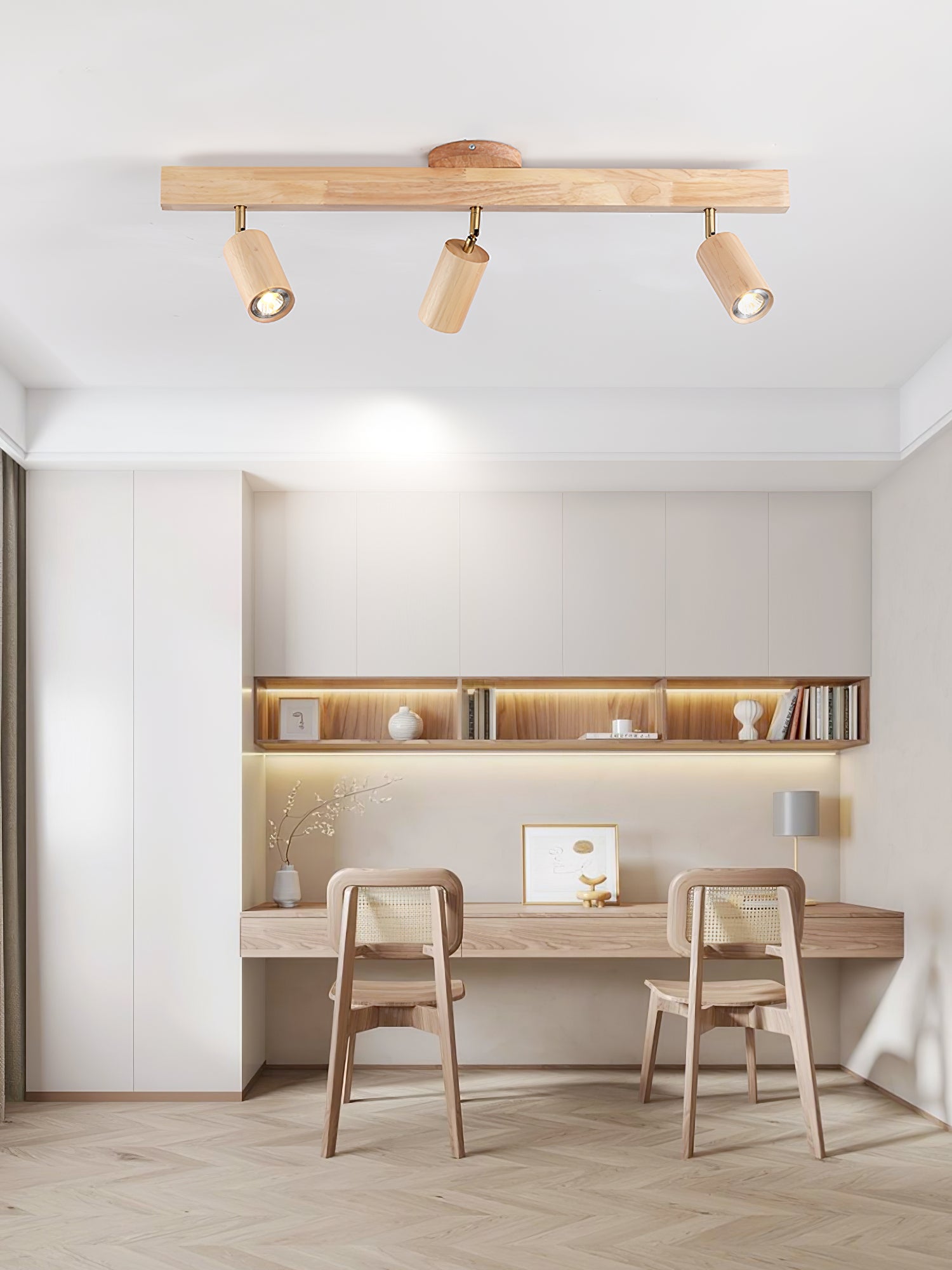Plafonnier moderne Paddy en Bois