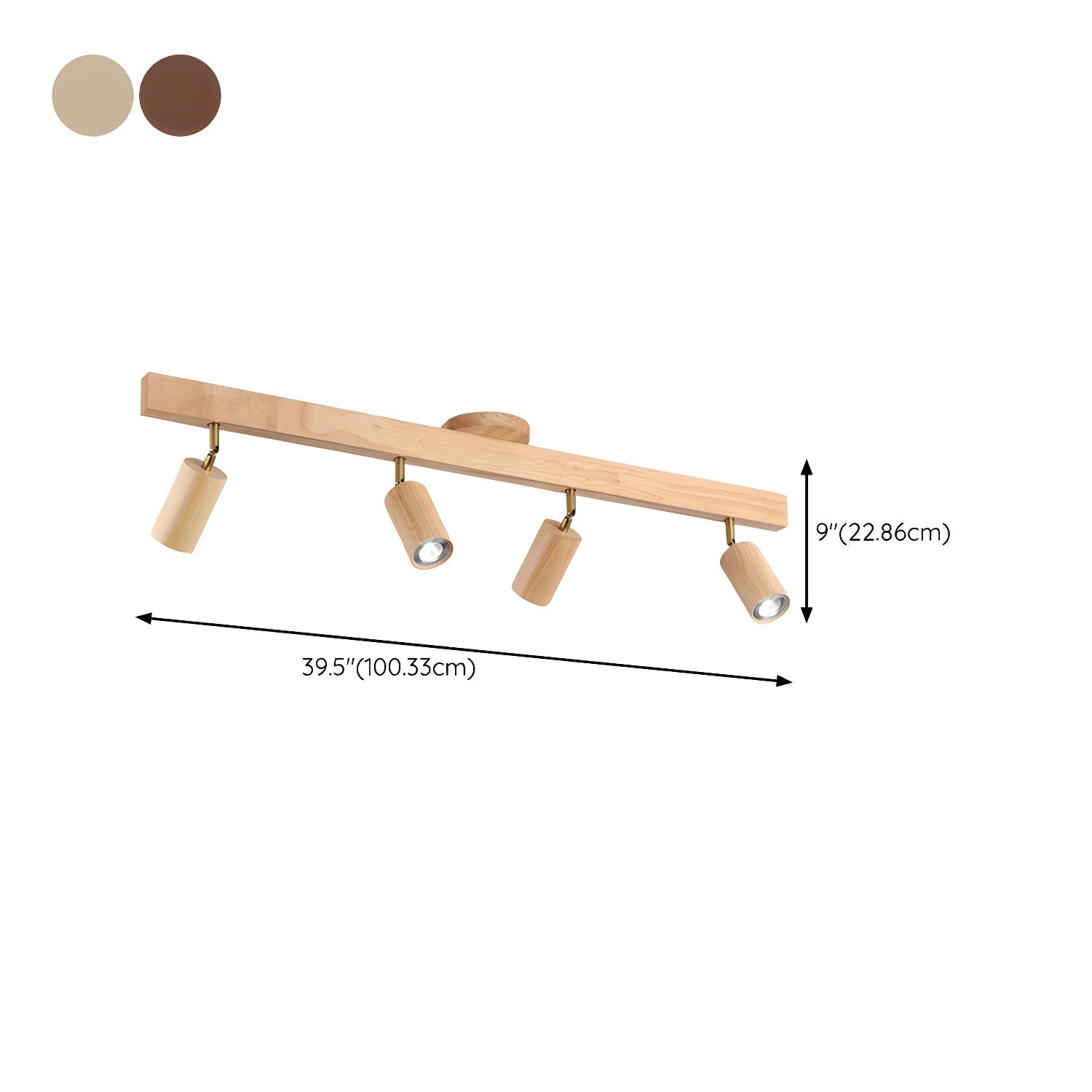 Plafonnier moderne Paddy en Bois