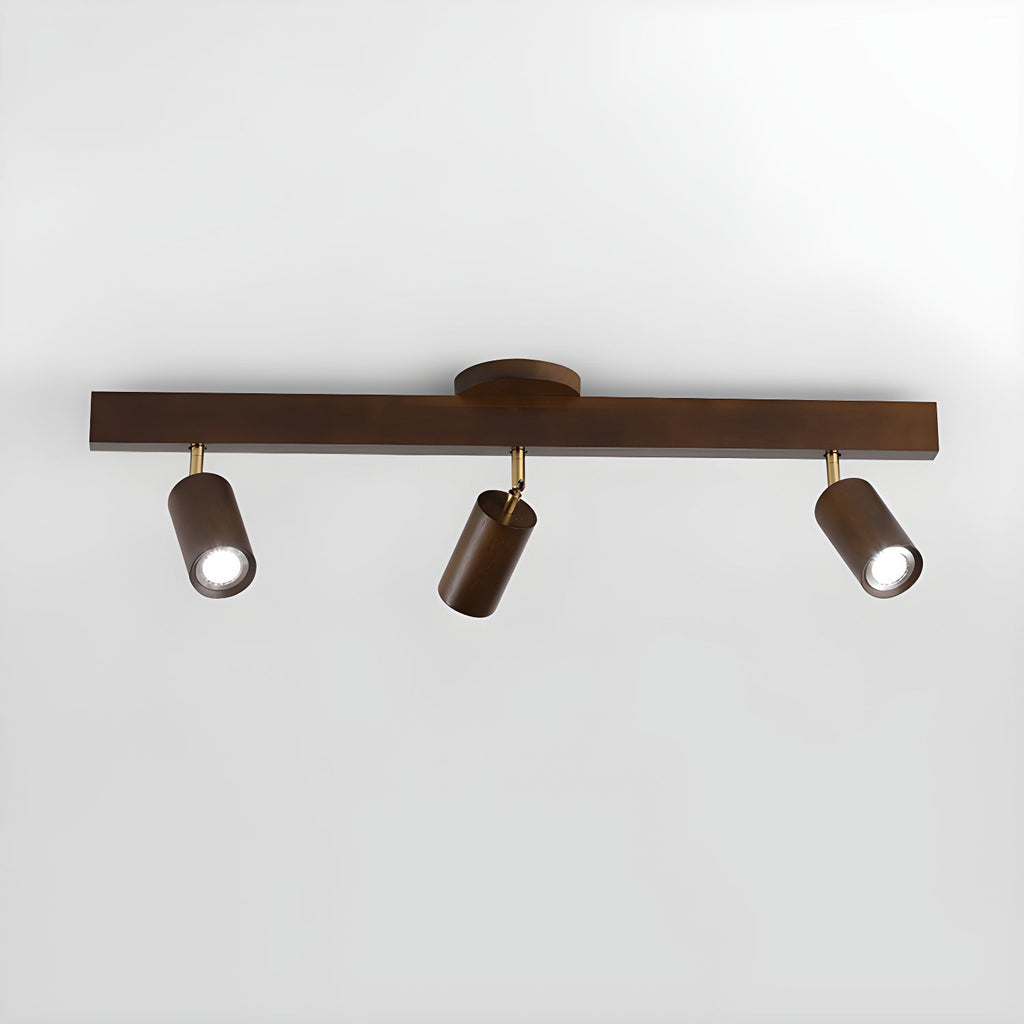 Plafonnier moderne Paddy en bois Noyer