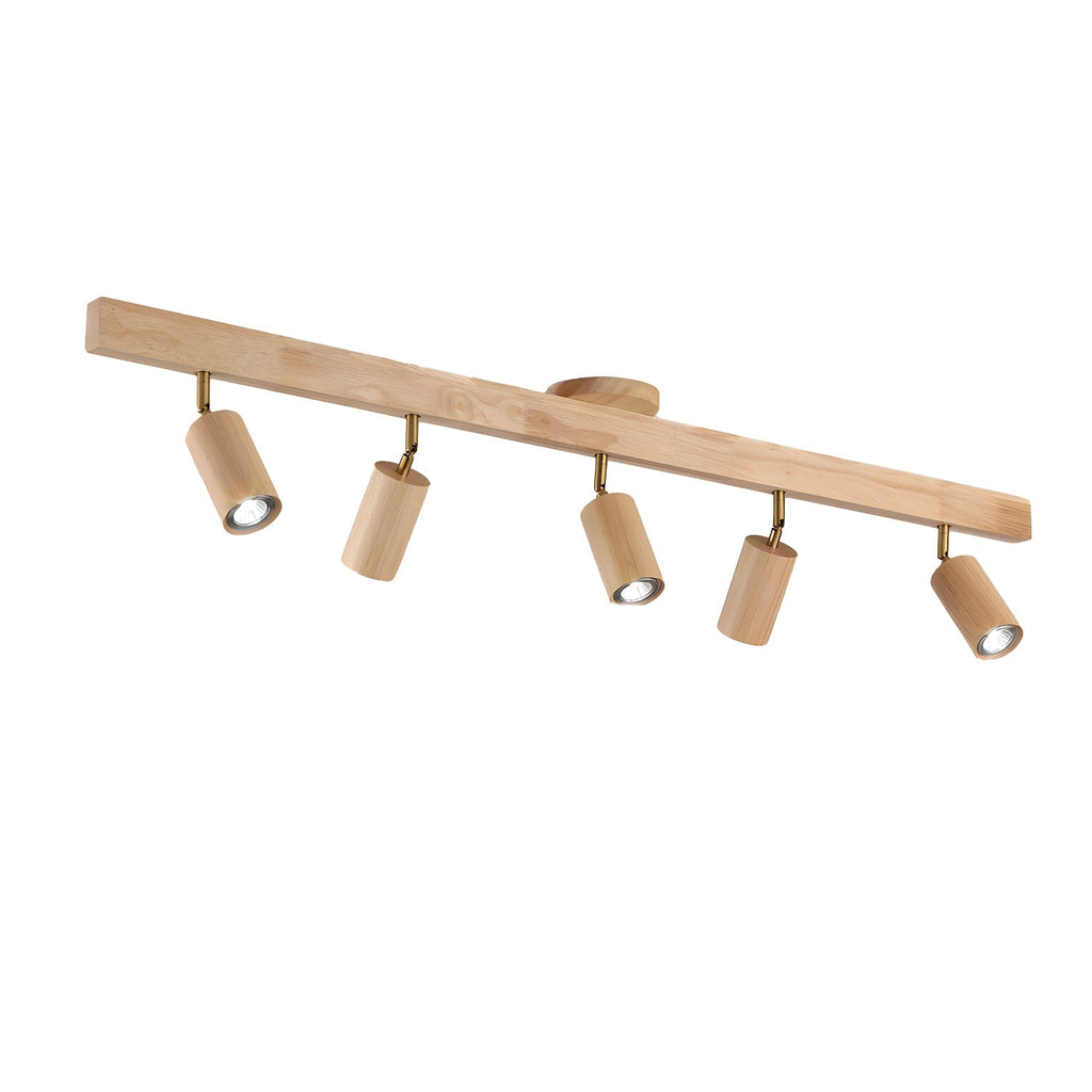 Plafonnier moderne Paddy en bois Noyer