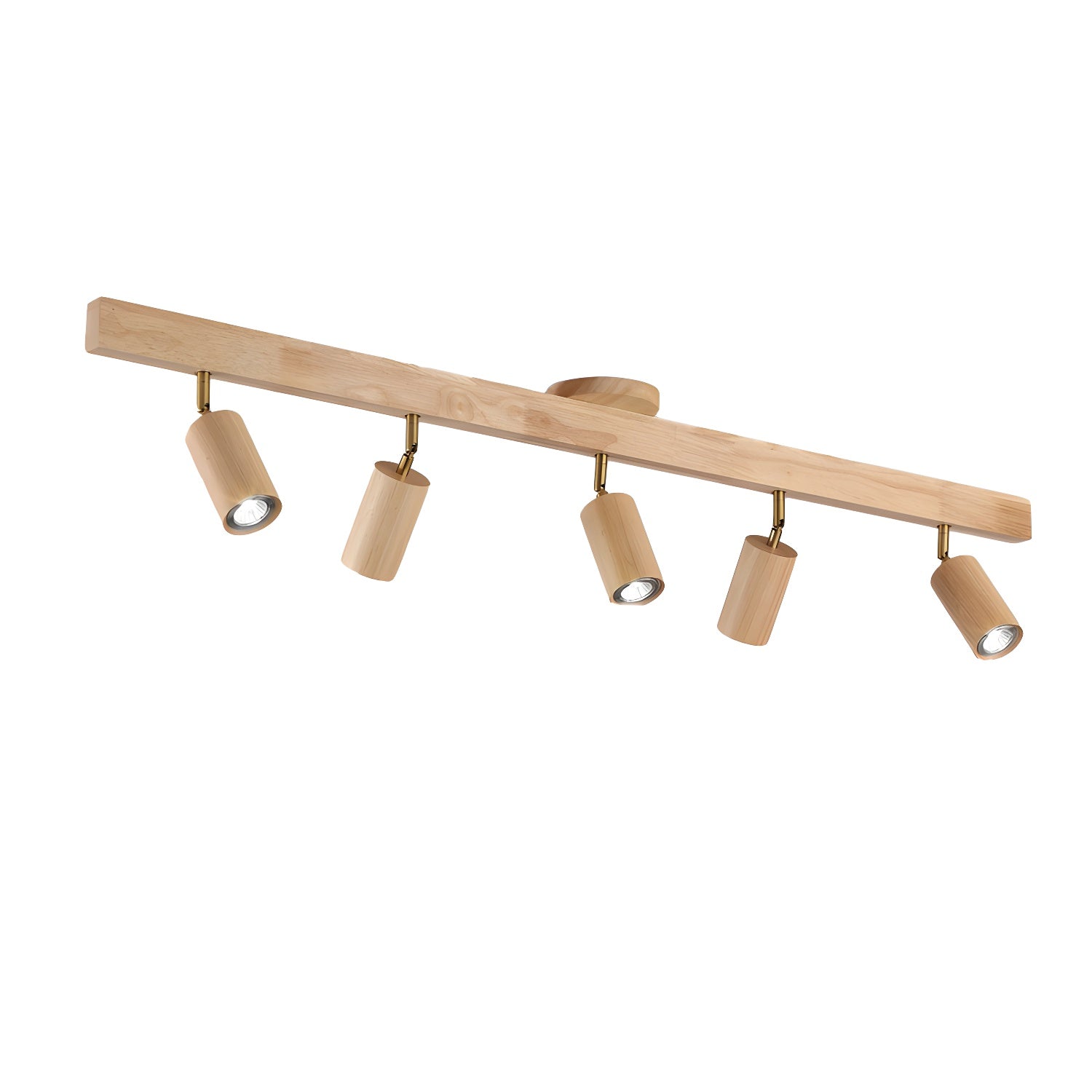 Plafonnier moderne Paddy en bois Noyer