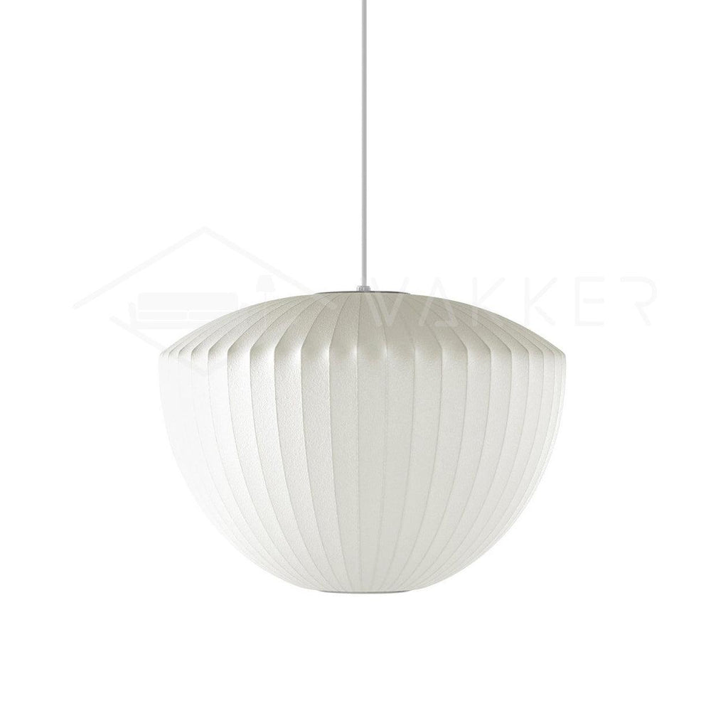 Suspension moderne Charlton en soie Blanc