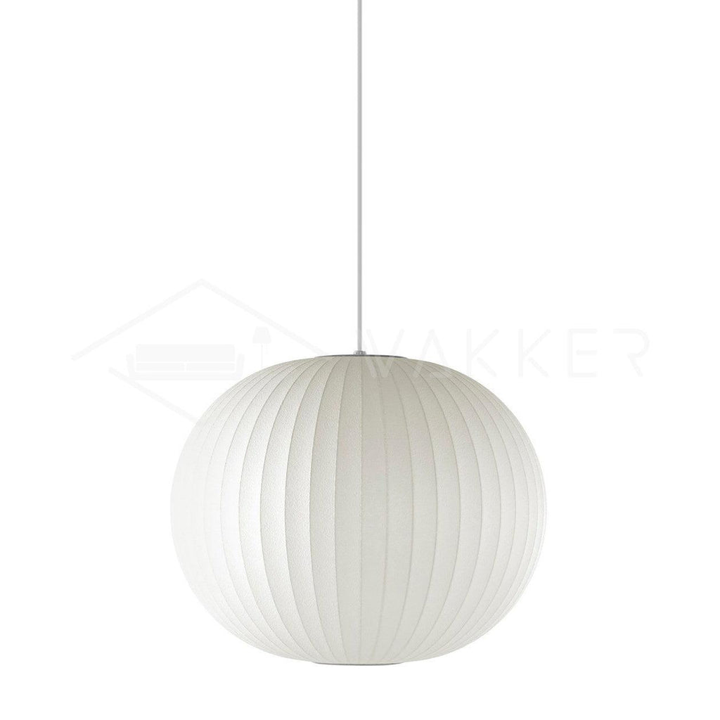 Suspension moderne Charlton en soie Blanc