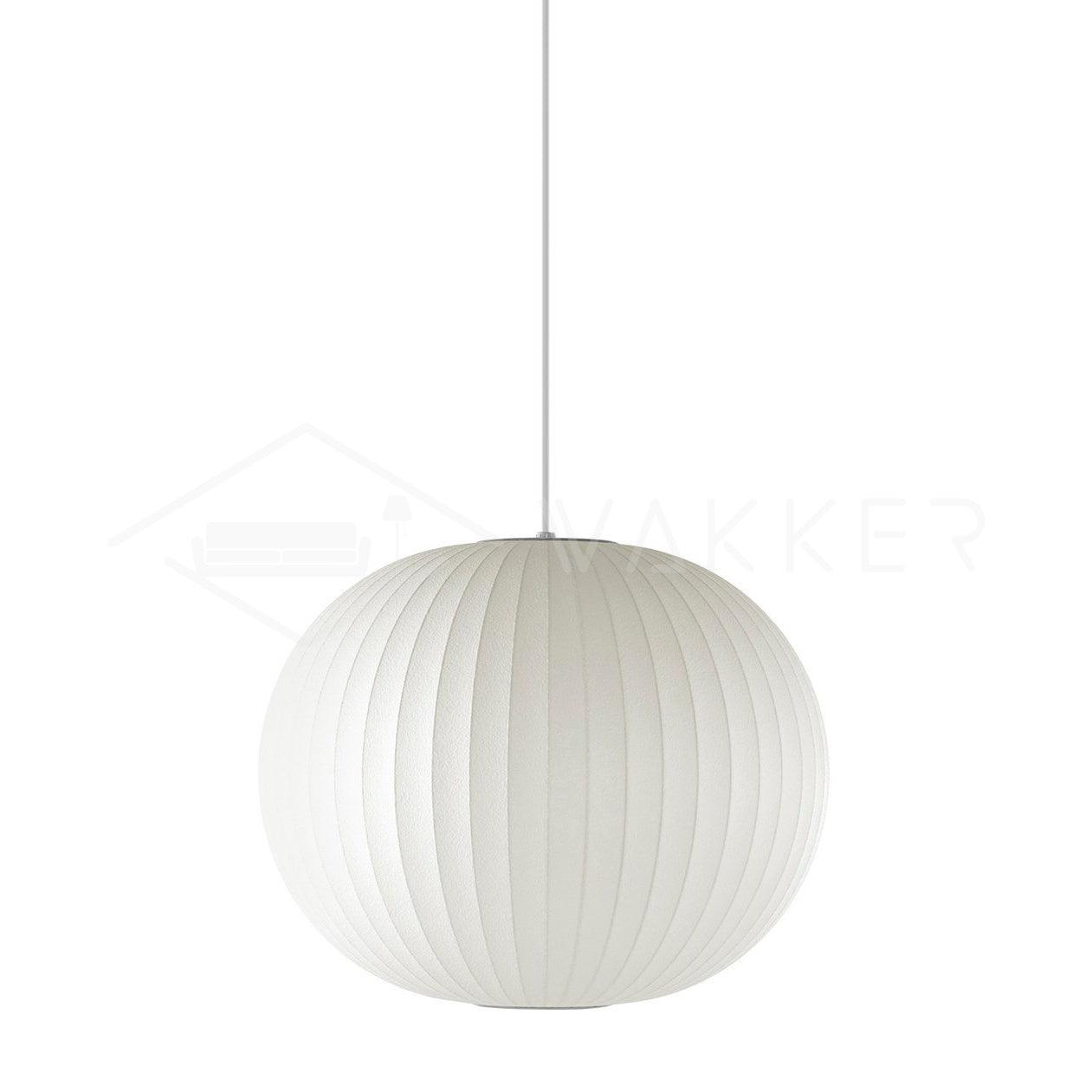 Suspension moderne Charlton en soie Blanc