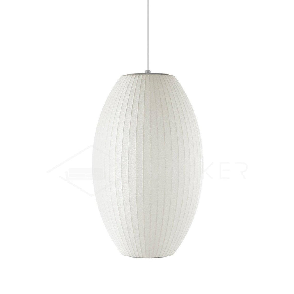 Suspension moderne Charlton en soie Blanc