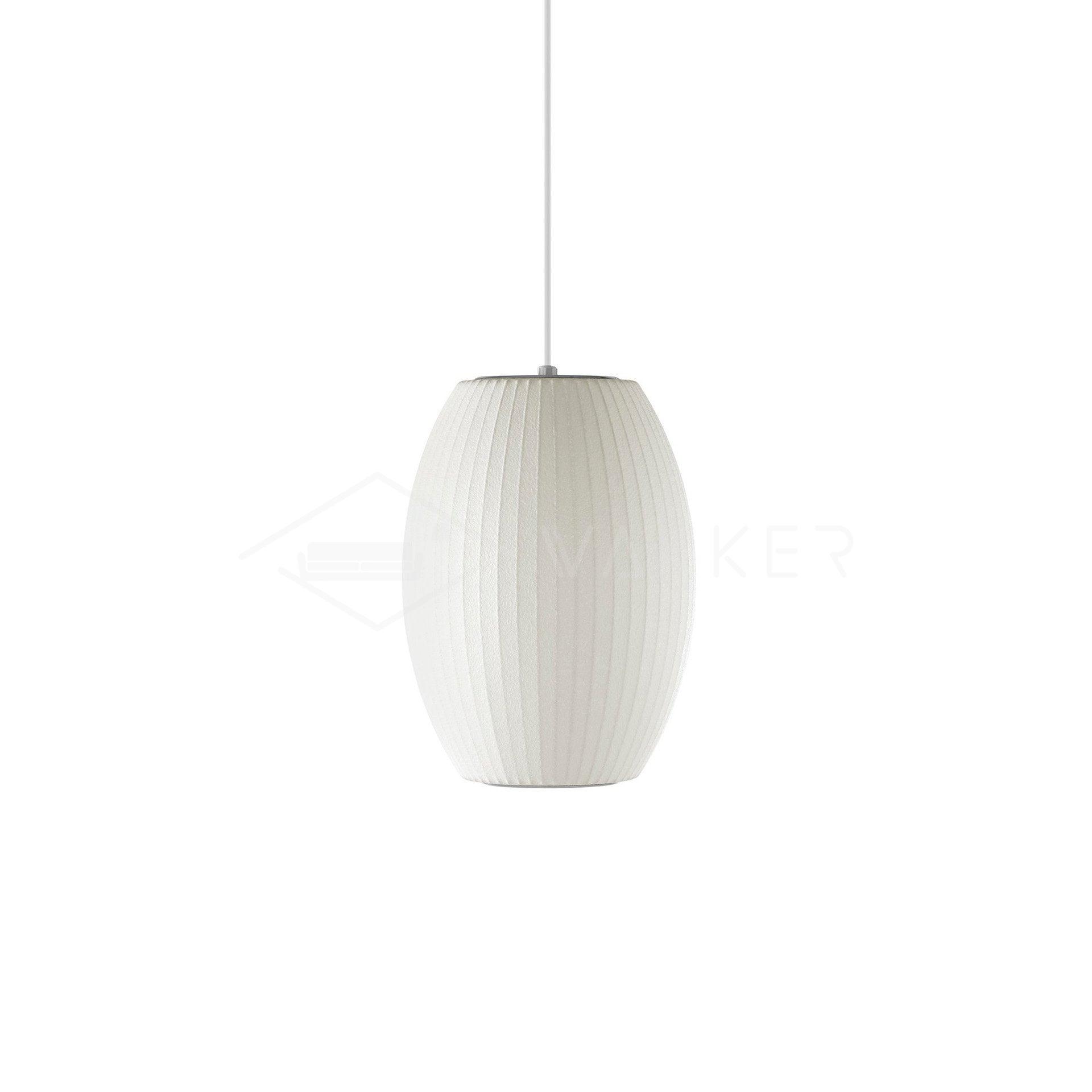Suspension moderne Charlton en soie Blanc
