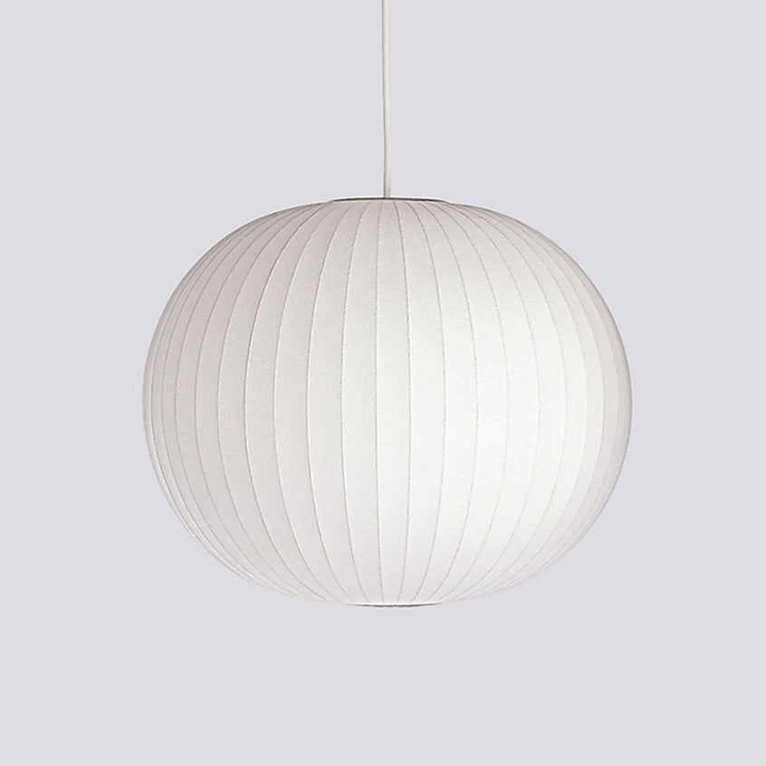 Suspension moderne Charlton en soie Blanc