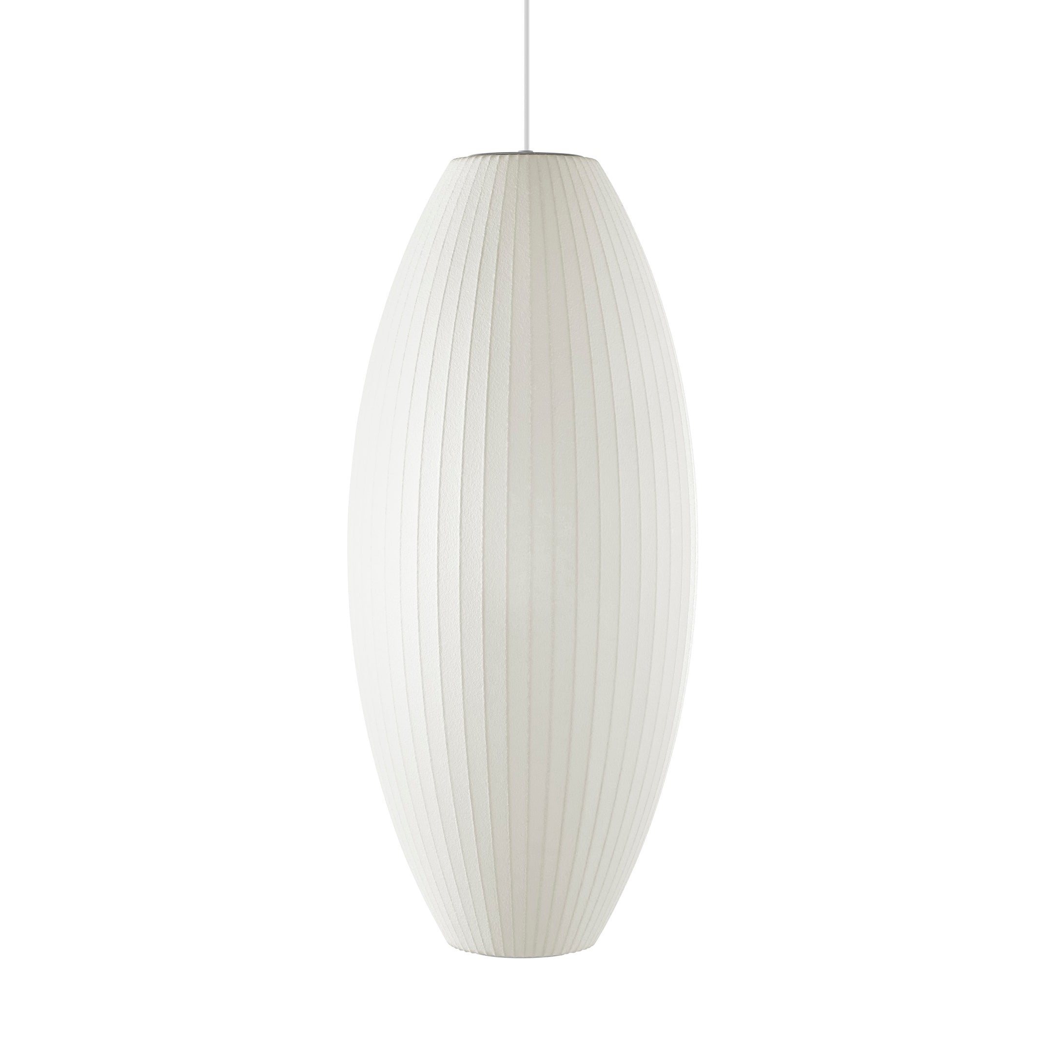 Suspension moderne Charlton en soie Blanc