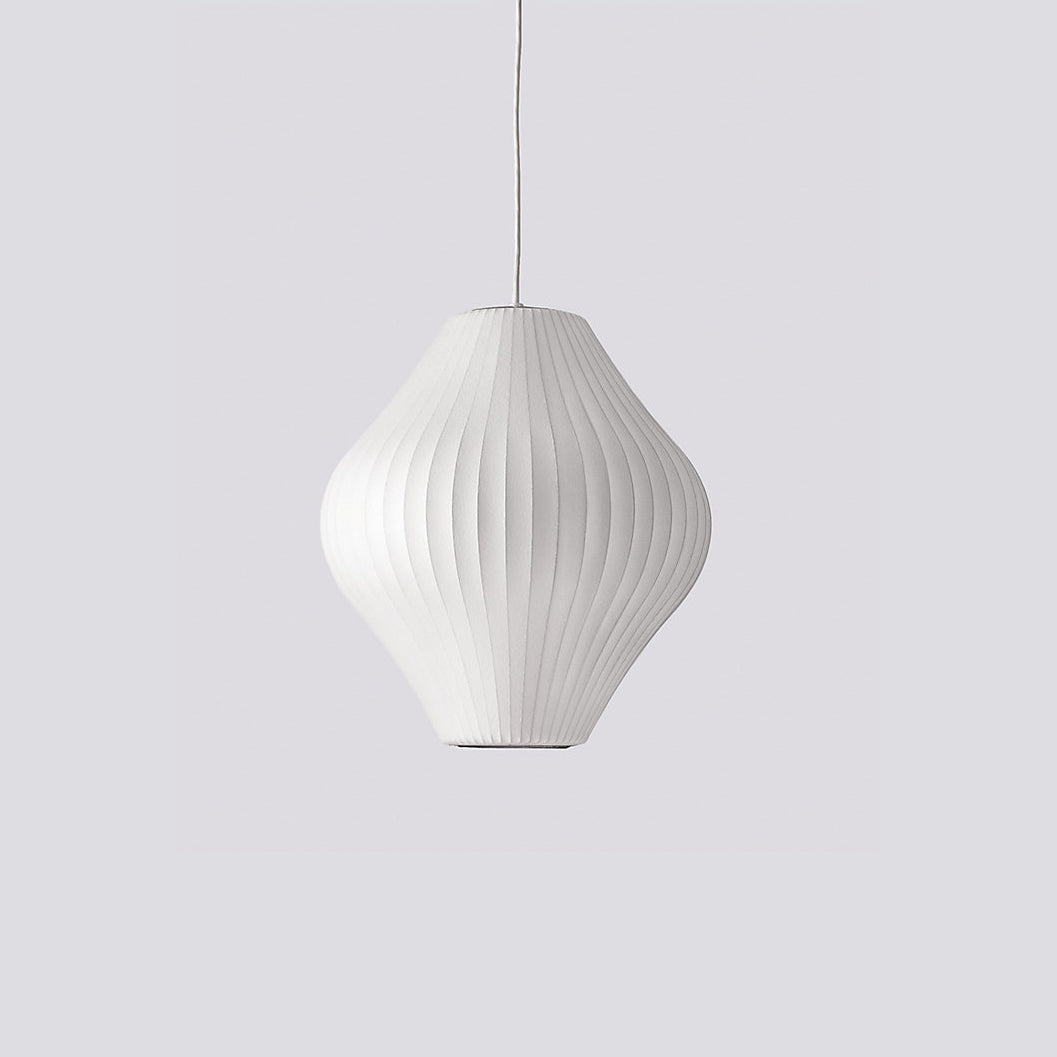 Suspension moderne Charlton en soie Blanc