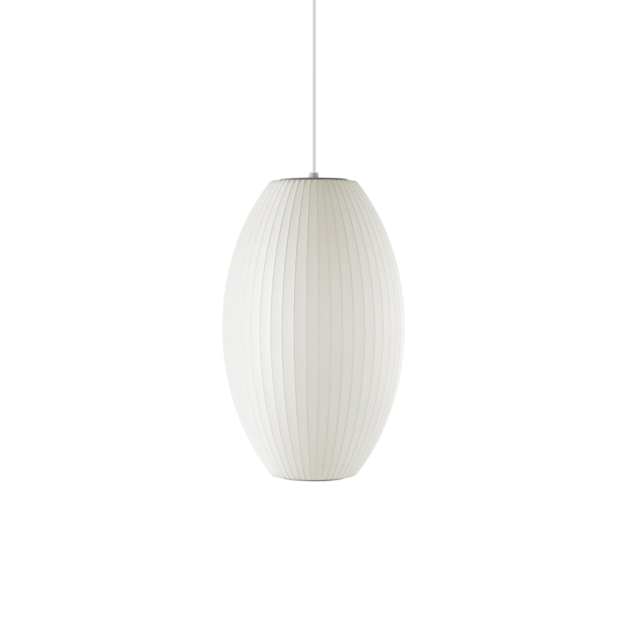 Suspension moderne Charlton en soie Blanc