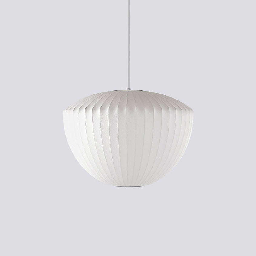 Suspension moderne Charlton en soie Blanc