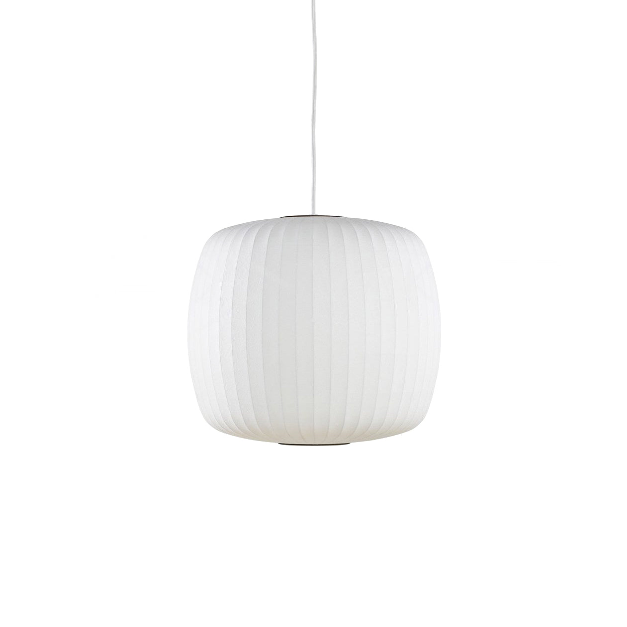 Suspension moderne Charlton en soie Blanc