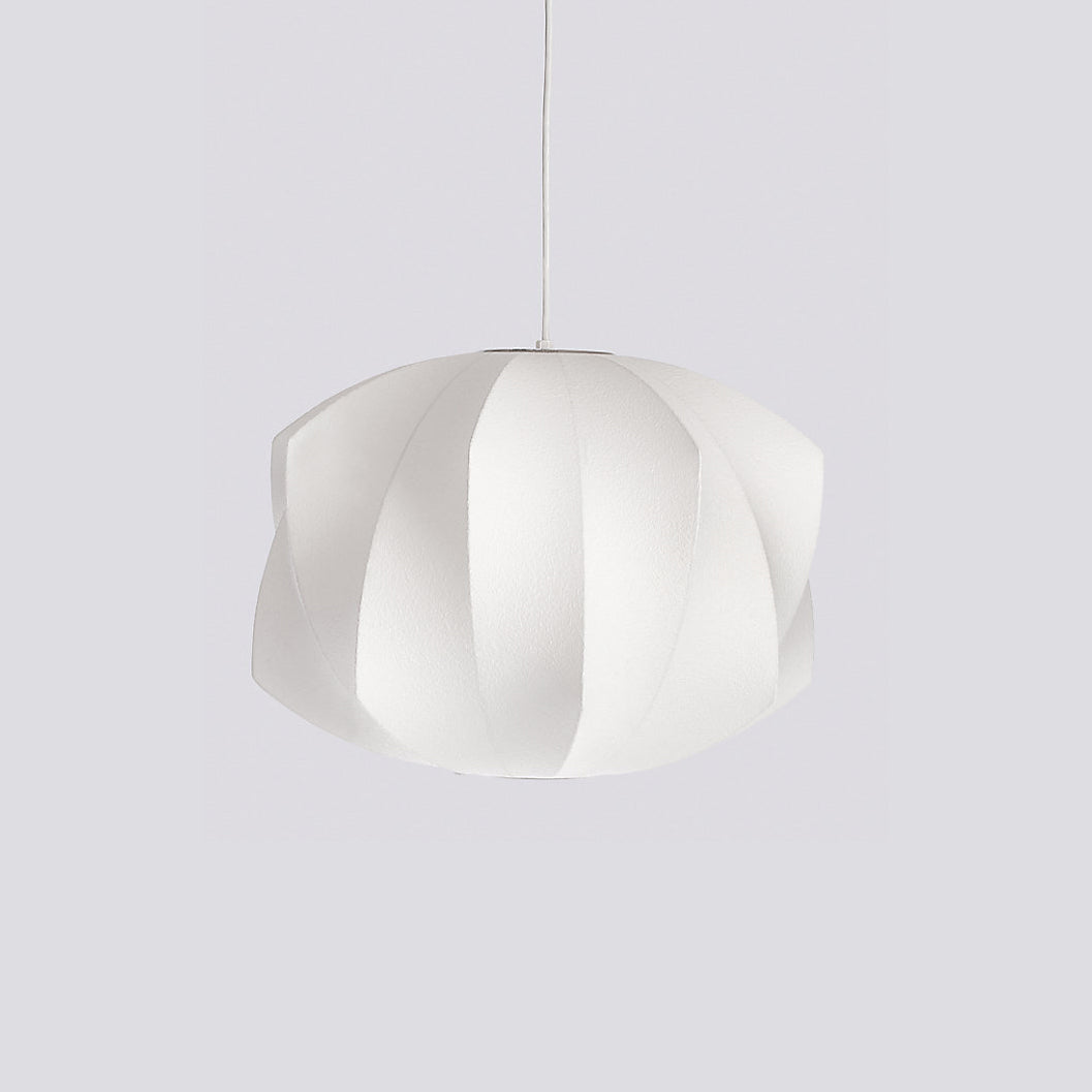 Suspension moderne Charlton en soie Blanc