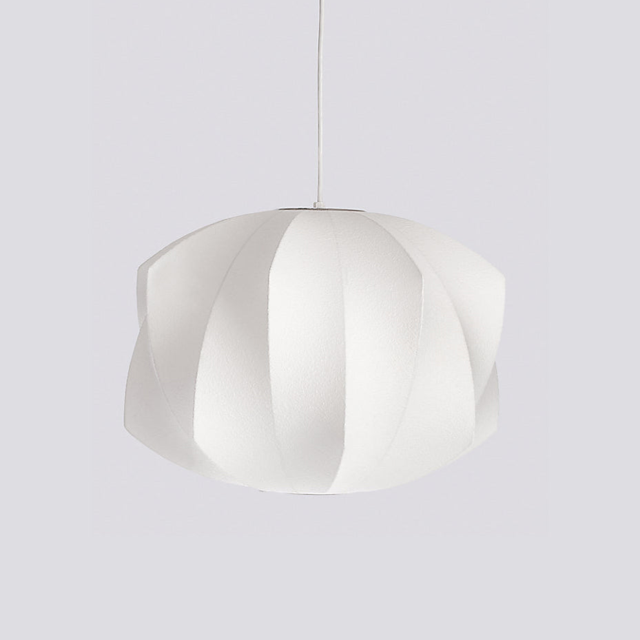 Suspension moderne Charlton en soie Blanc