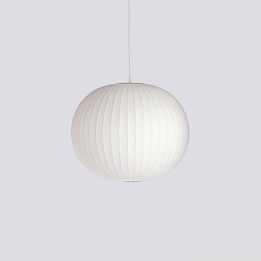 Suspension moderne Charlton en soie Blanc