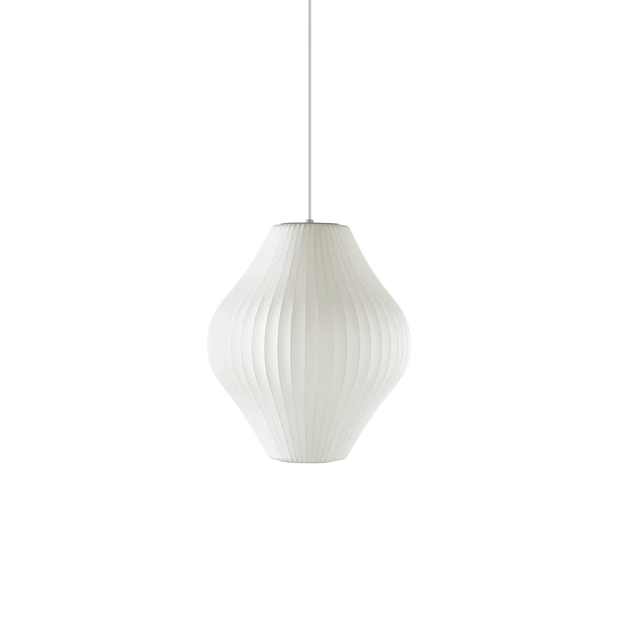 Suspension moderne Charlton en soie Blanc