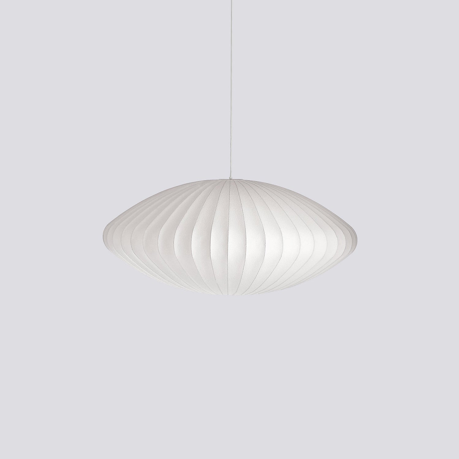 Suspension moderne Charlton en soie Blanc
