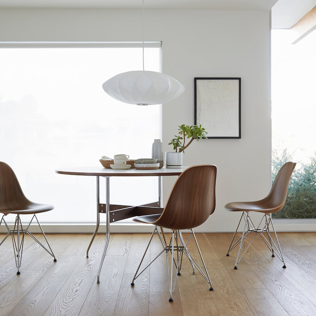 Suspension moderne Charlton en soie Blanc