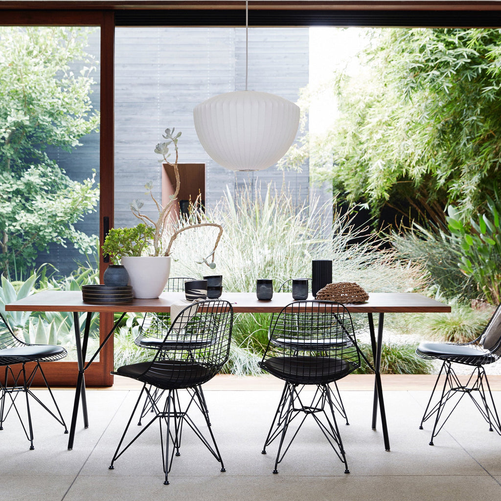 Suspension moderne Charlton en soie Blanc
