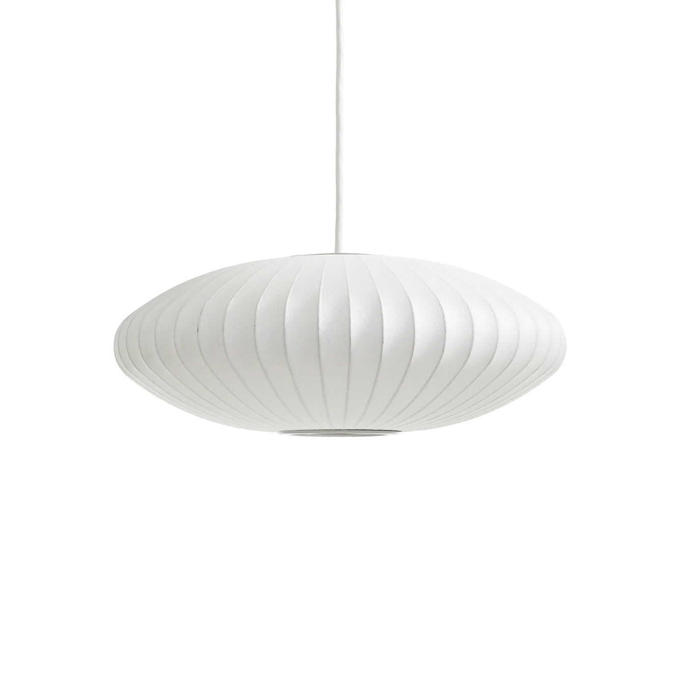 Suspension moderne Charlton en soie Blanc