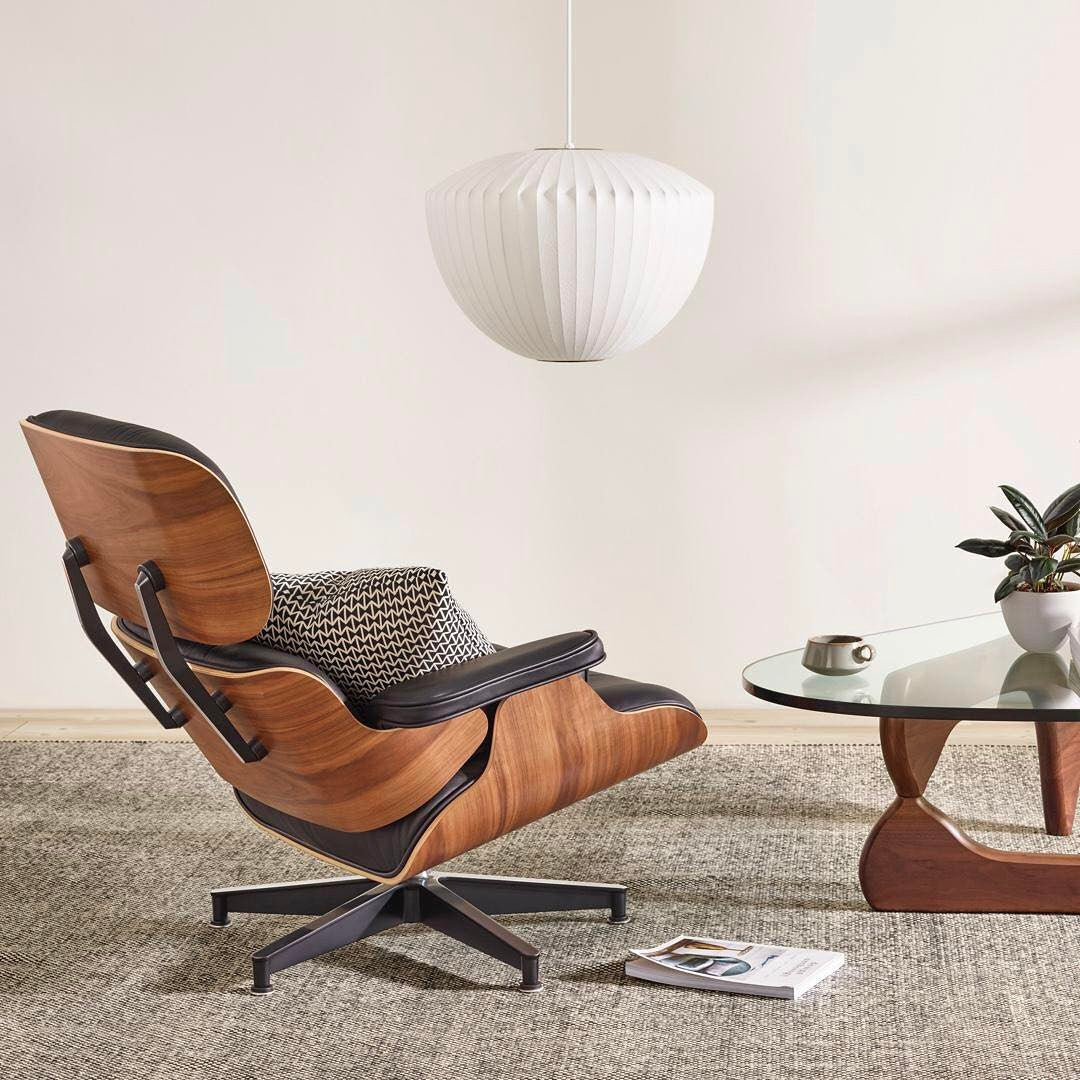 Suspension moderne Charlton en soie Blanc