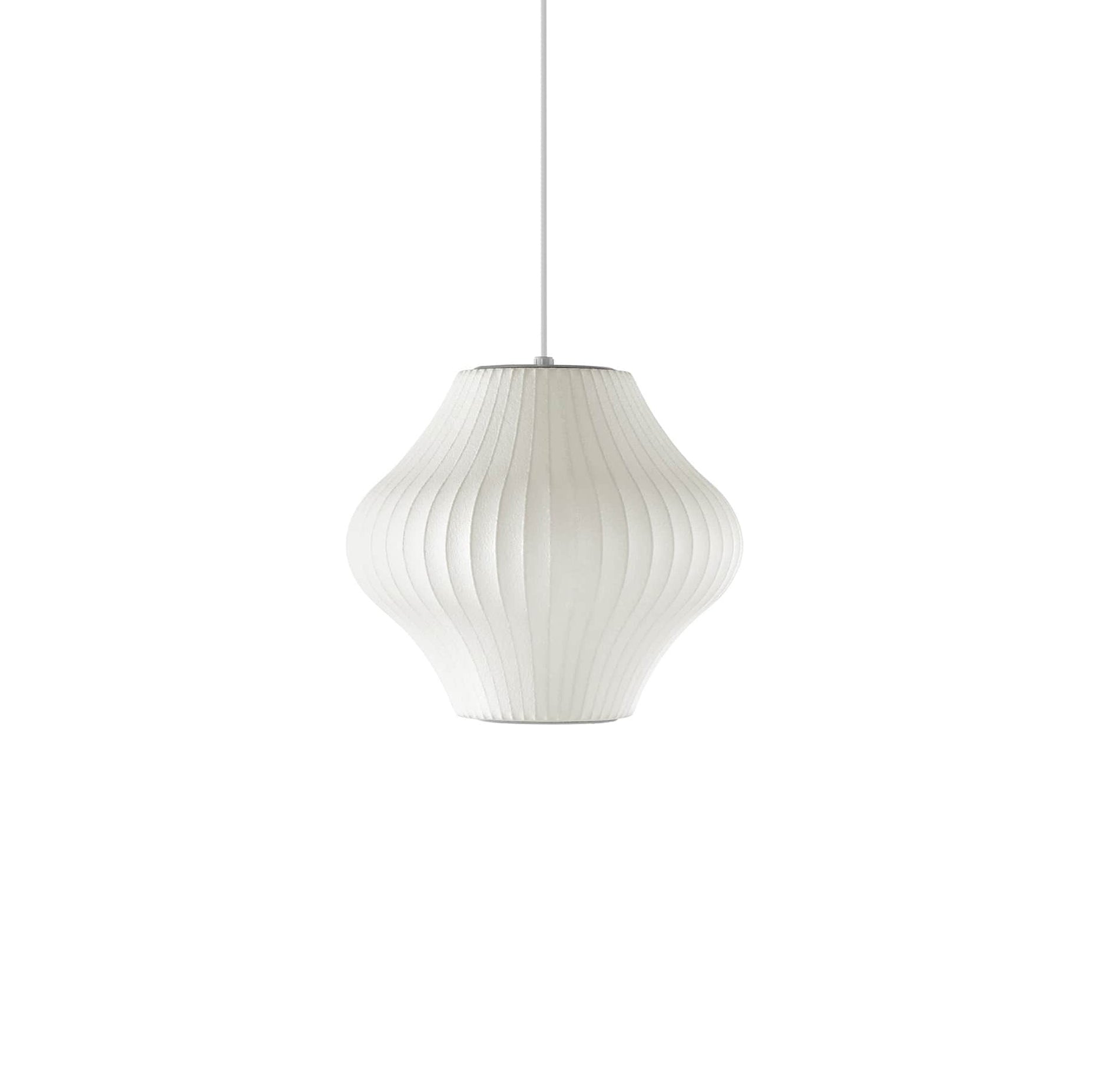 Suspension moderne Charlton en soie Blanc