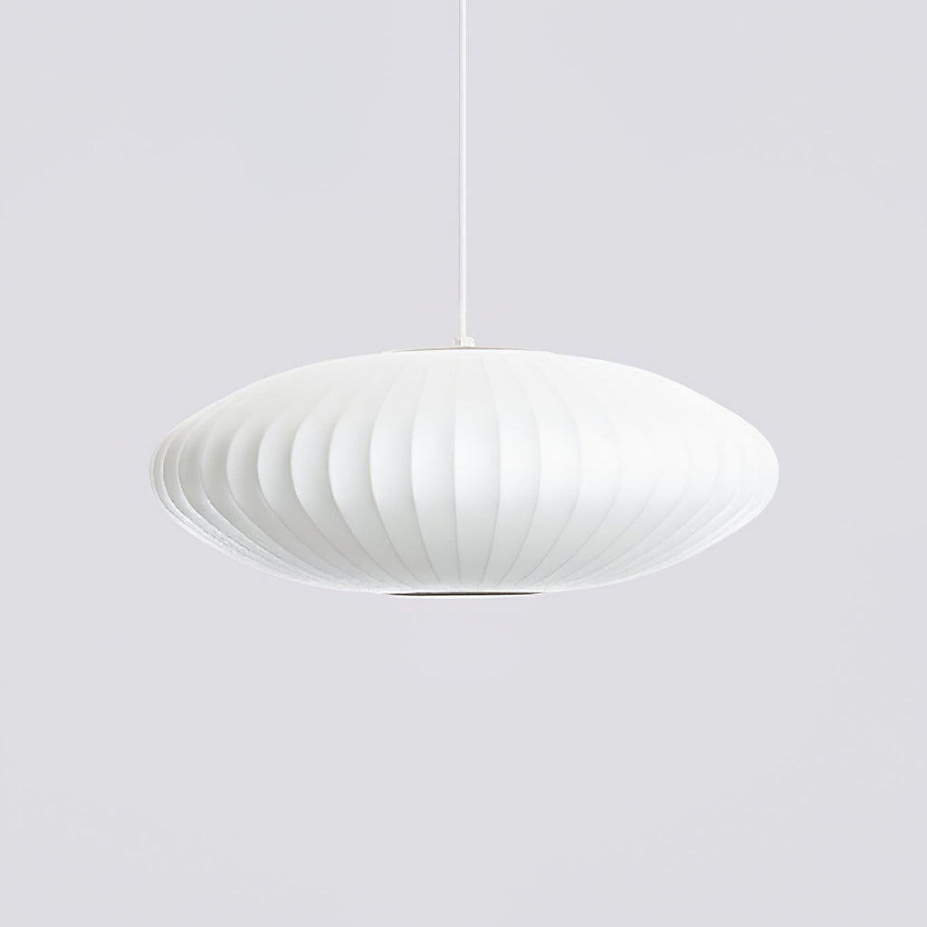 Suspension moderne Charlton en soie Blanc