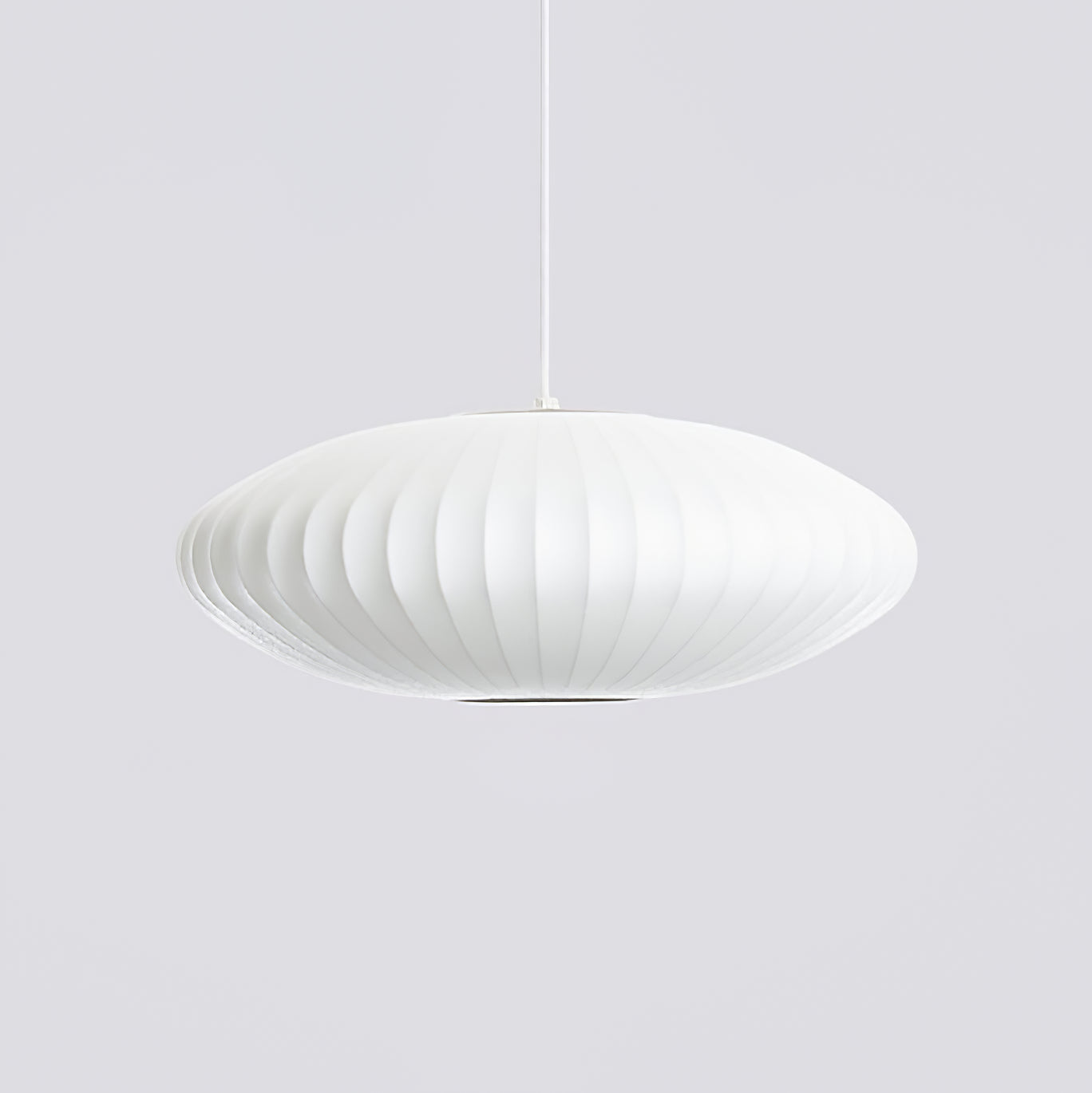 Suspension moderne Charlton en soie Blanc