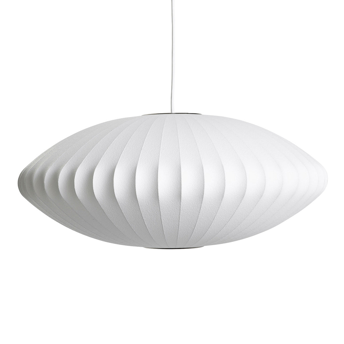 Suspension moderne Charlton en soie Blanc