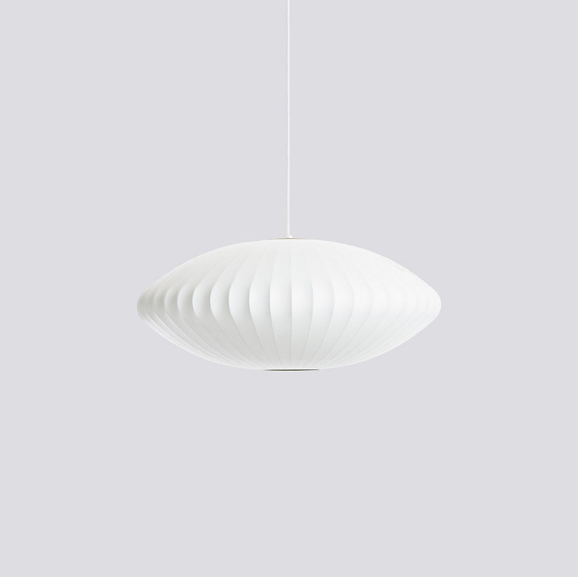 Suspension moderne Charlton en soie Blanc
