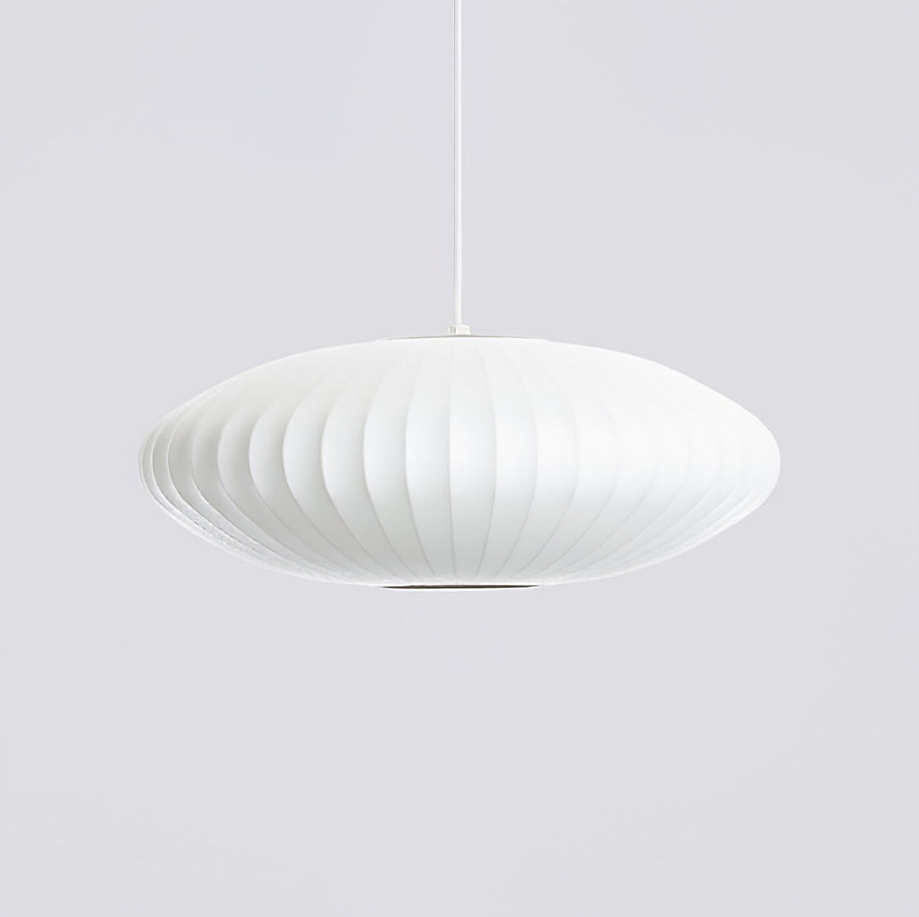 Suspension moderne Charlton en soie Blanc