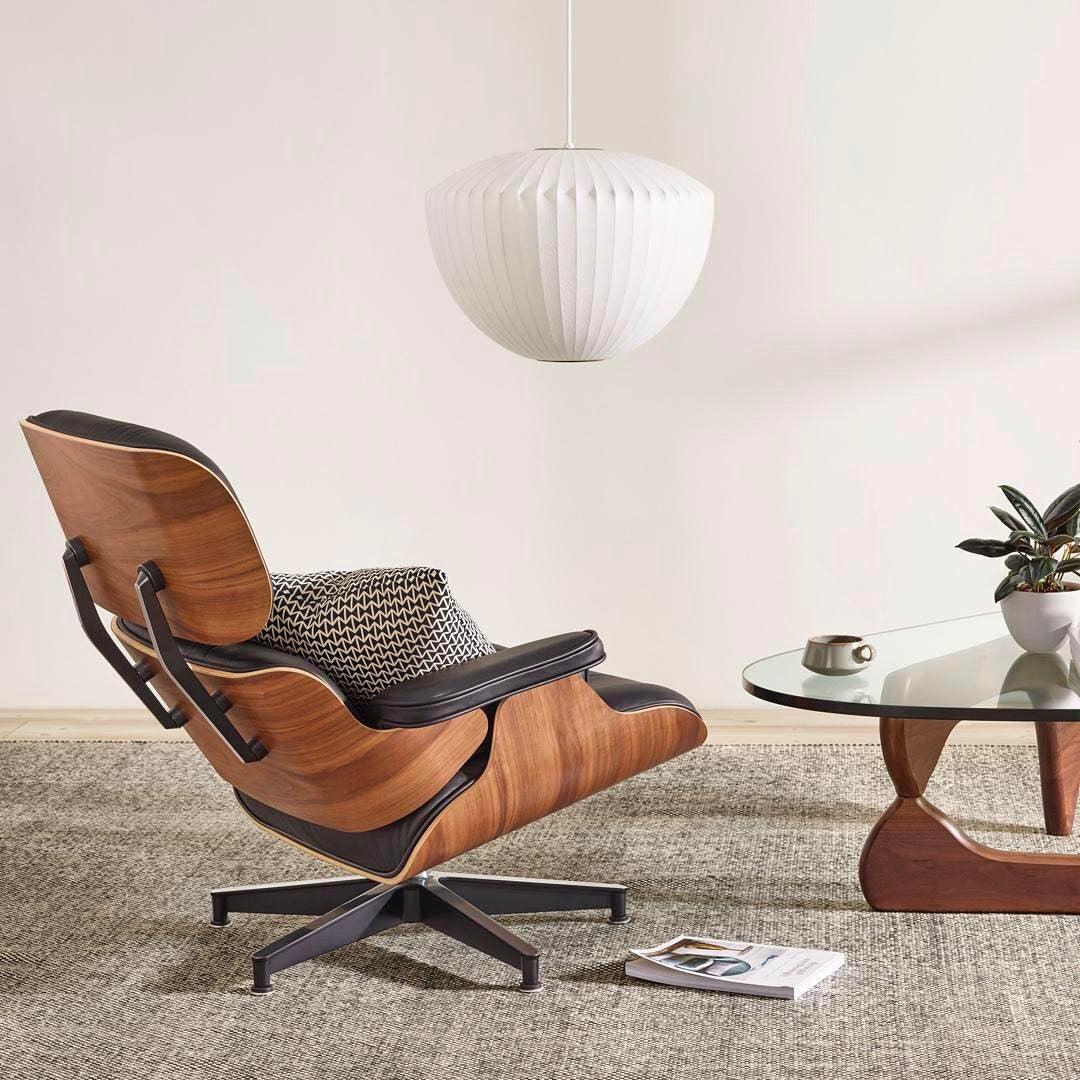 Suspension moderne Charlton en soie Blanc