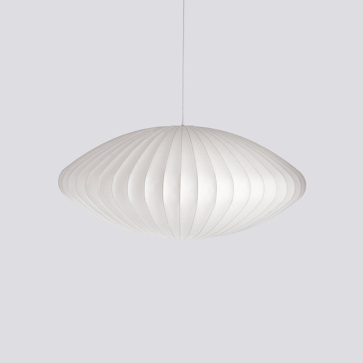 Suspension moderne Charlton en soie Blanc