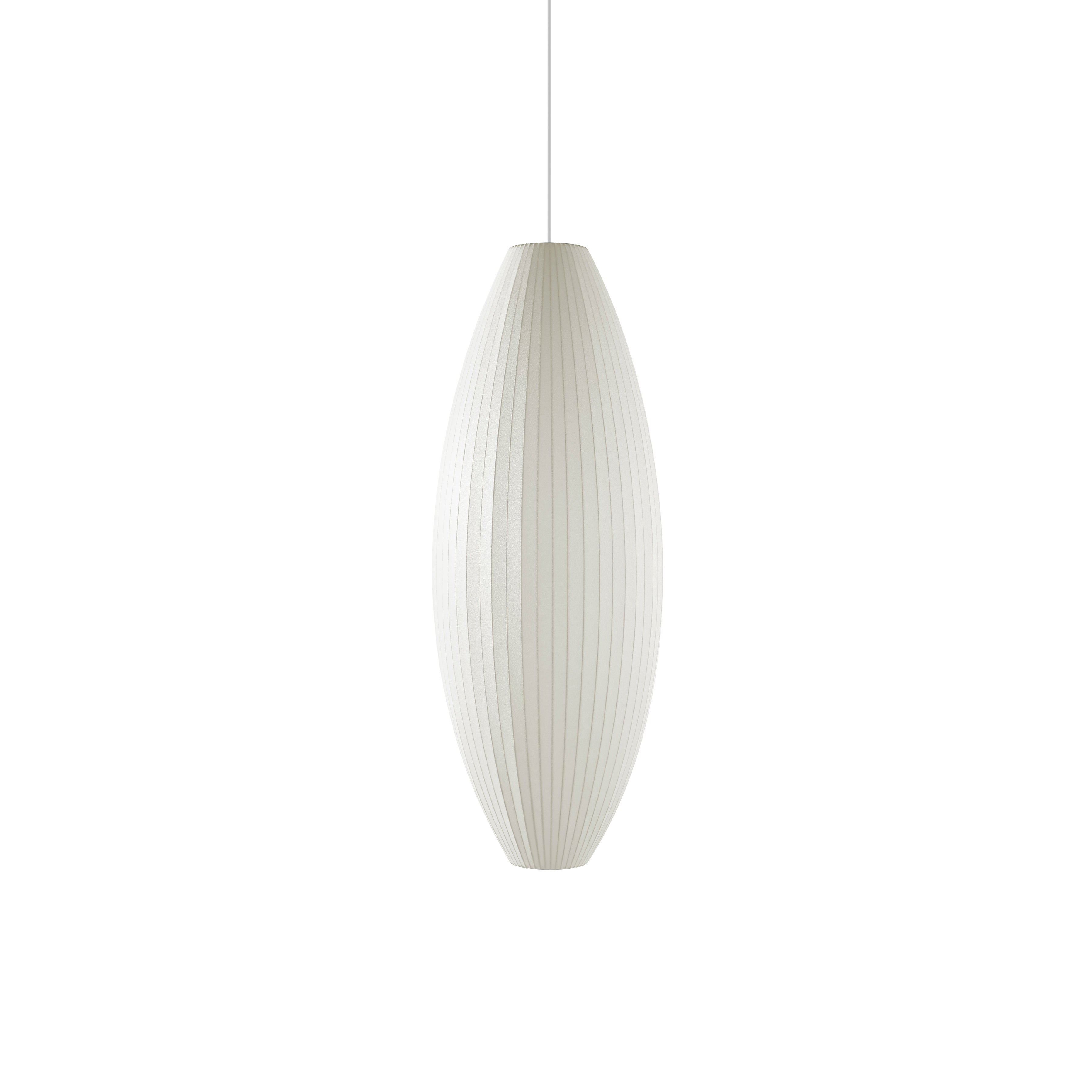 Suspension moderne Charlton en soie Blanc