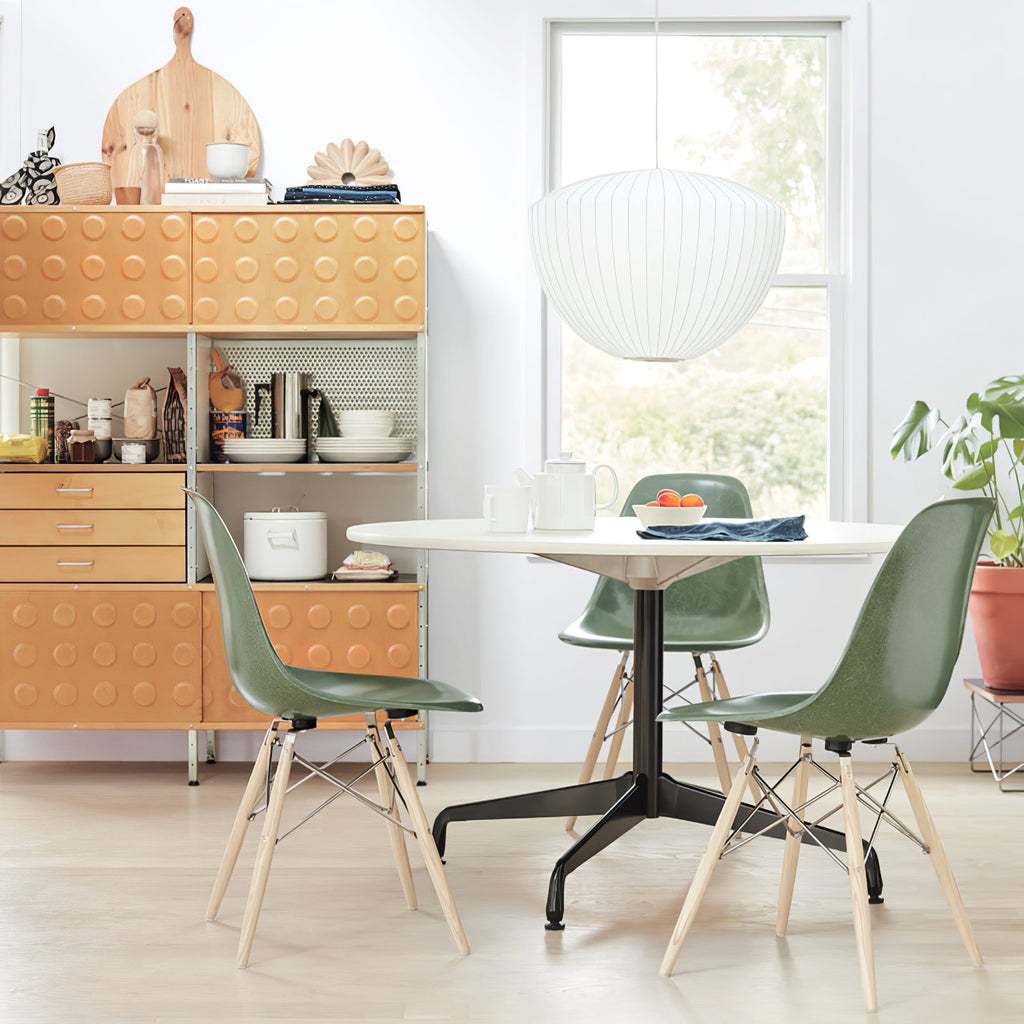 Suspension moderne Charlton en soie Blanc