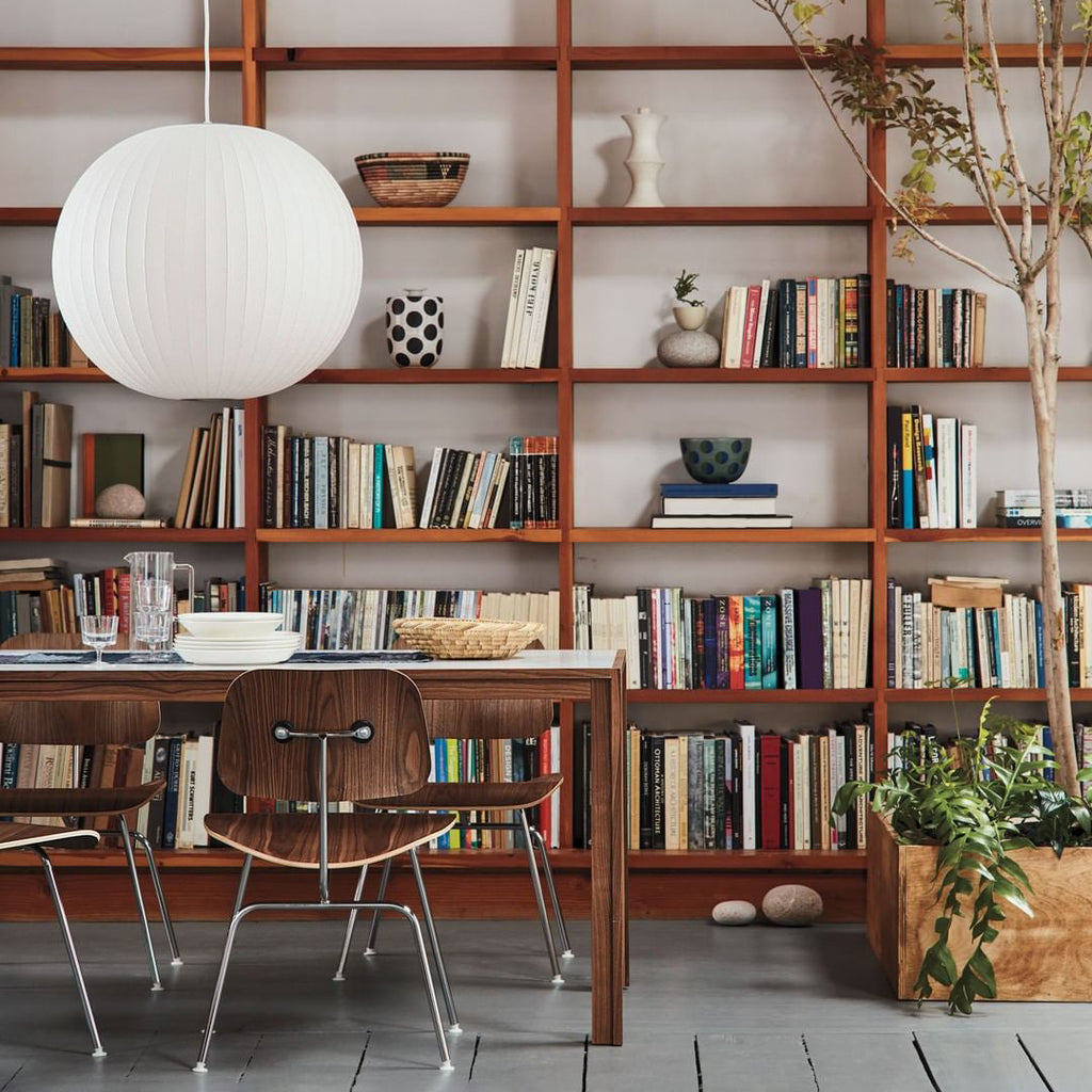 Suspension moderne Charlton en soie Blanc