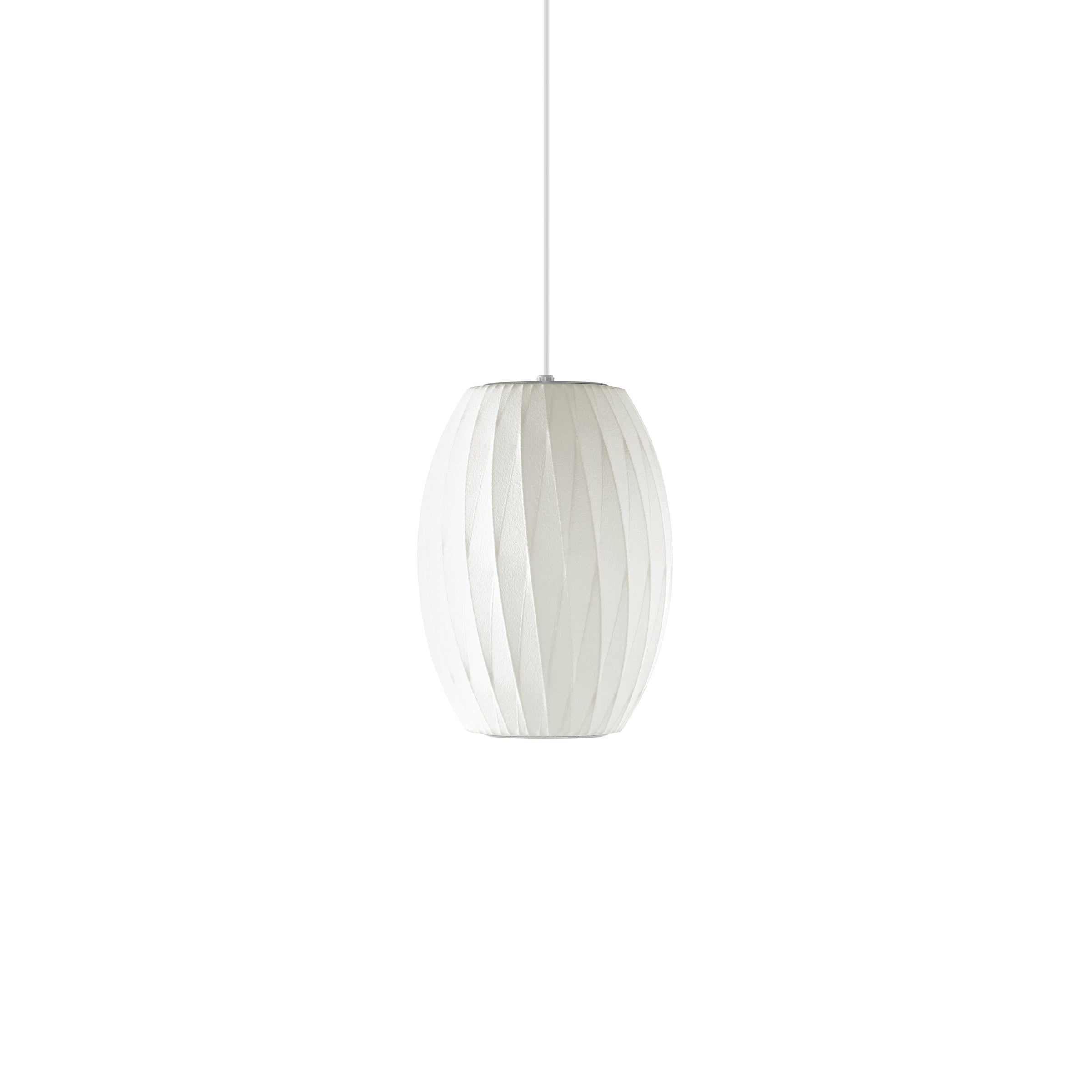 Suspension moderne Charlton en soie Blanc