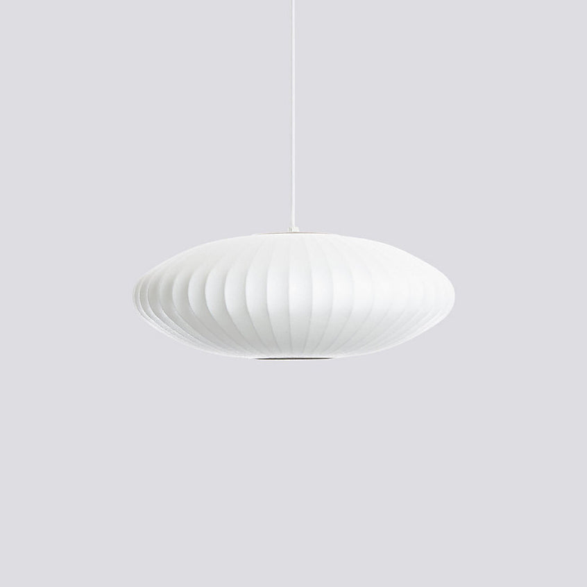 Suspension moderne Charlton en soie Blanc