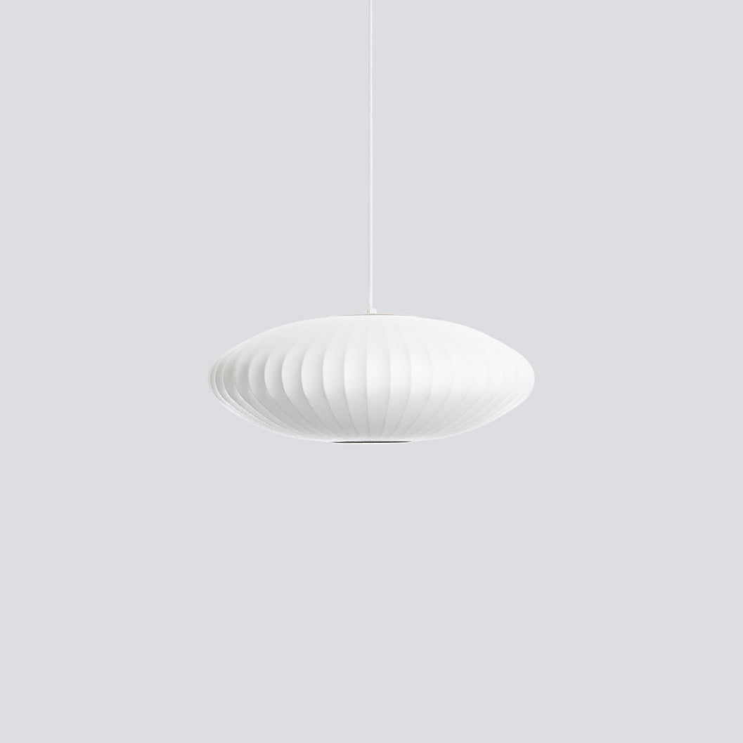 Suspension moderne Charlton en soie Blanc